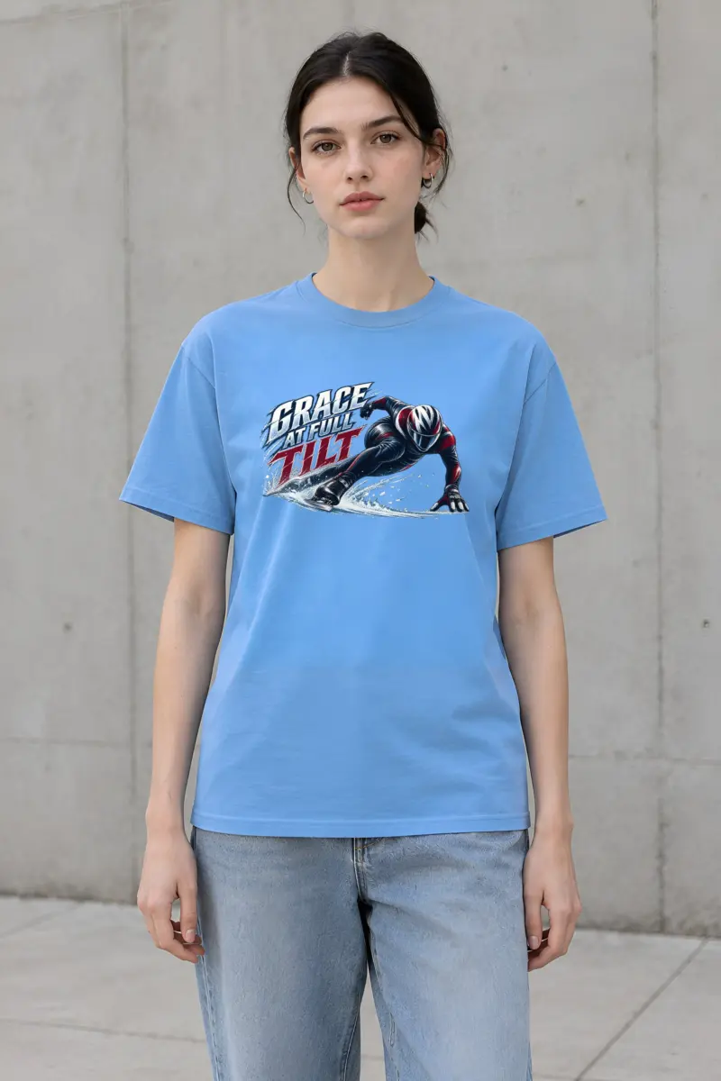 "Grace at Full Tilt" Heavyweight Unisex Crewneck T-shirt