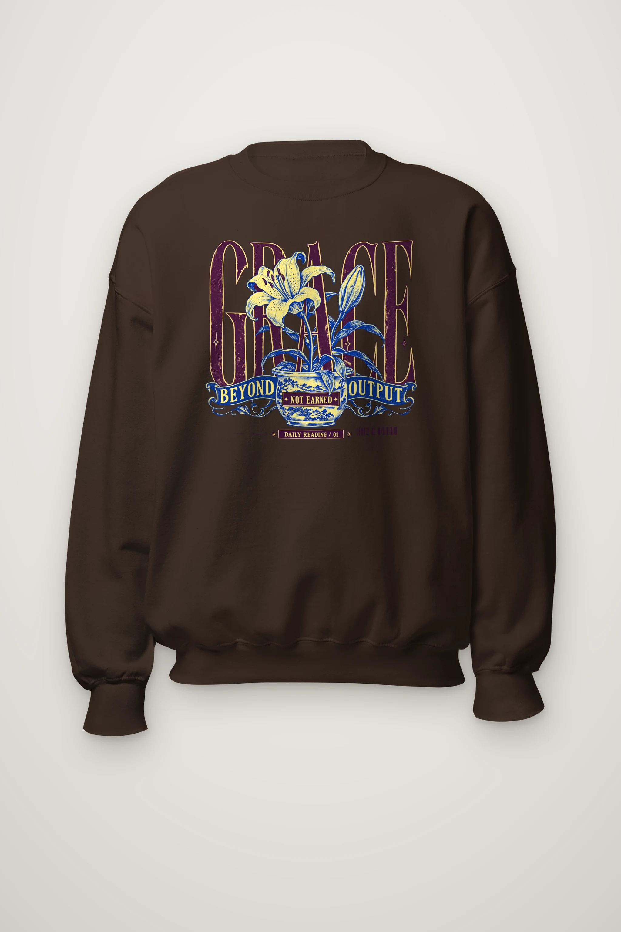 "Grace Beyond Output" Heavy Blend Unisex Crewneck Sweatshirt