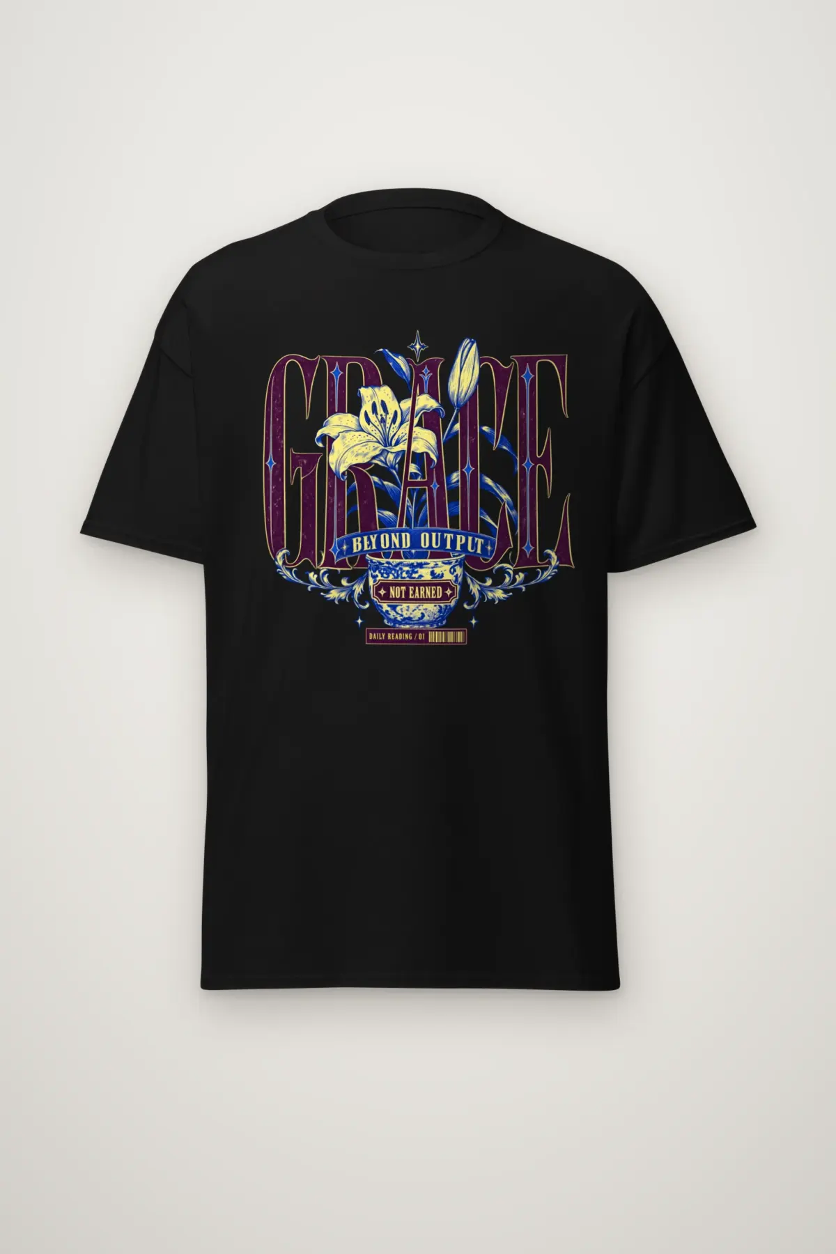 "Grace Beyond Output" Heavyweight Unisex Crewneck T-shirt