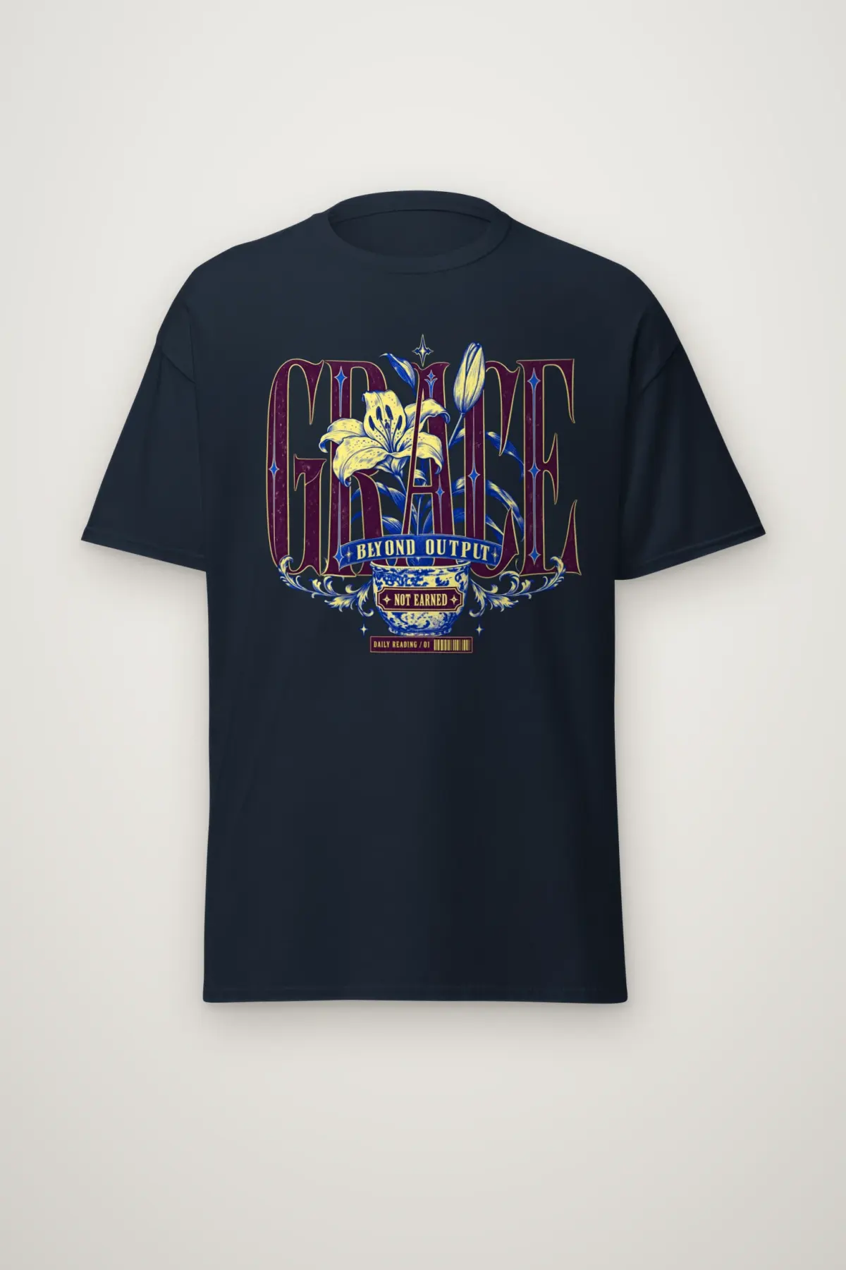 "Grace Beyond Output" Heavyweight Unisex Crewneck T-shirt
