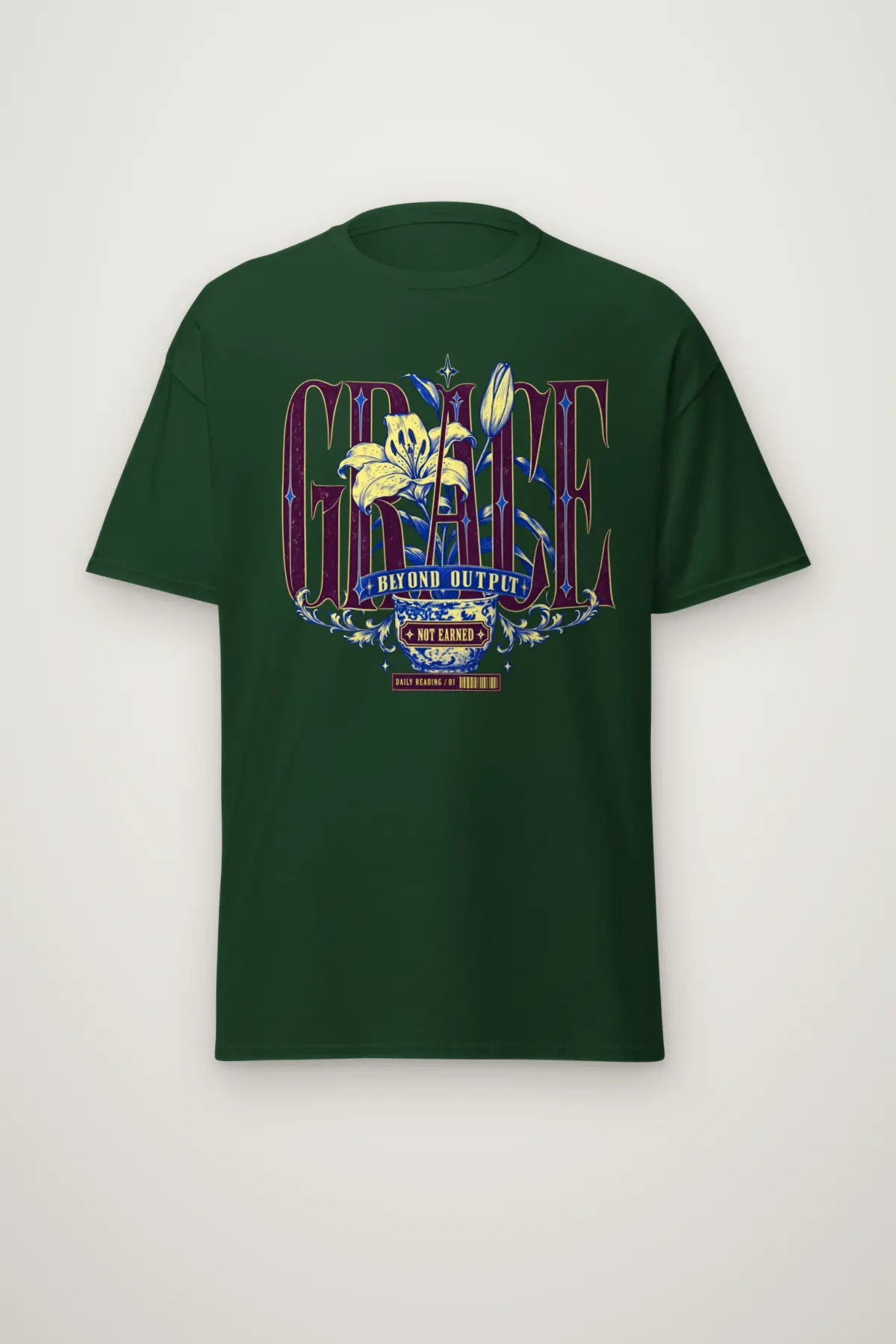 "Grace Beyond Output" Heavyweight Unisex Crewneck T-shirt