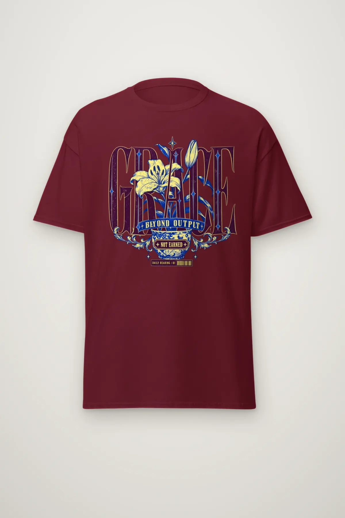 "Grace Beyond Output" Heavyweight Unisex Crewneck T-shirt