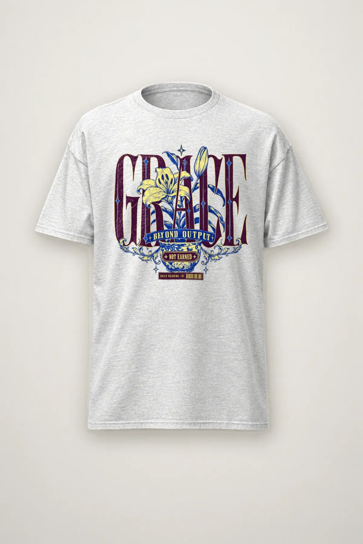 "Grace Beyond Output" Heavyweight Unisex Crewneck T-shirt