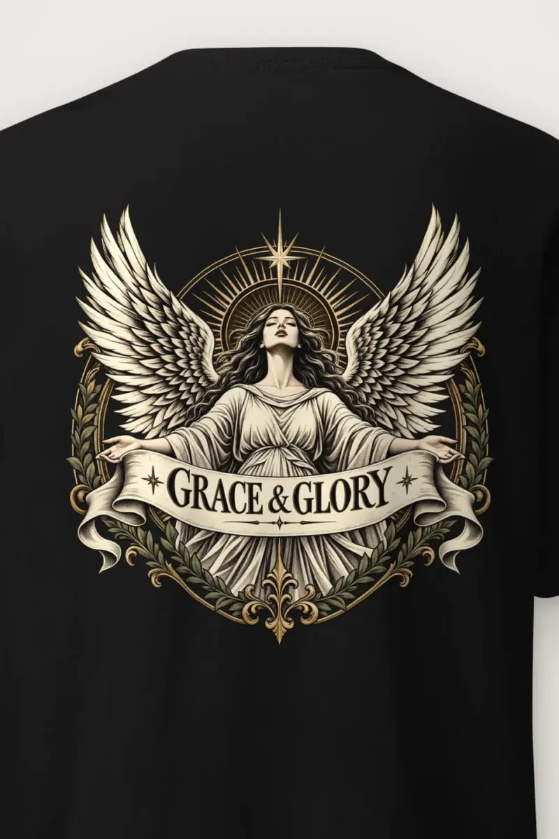 "Grace & Glory" Heavyweight Unisex Crewneck T-shirt