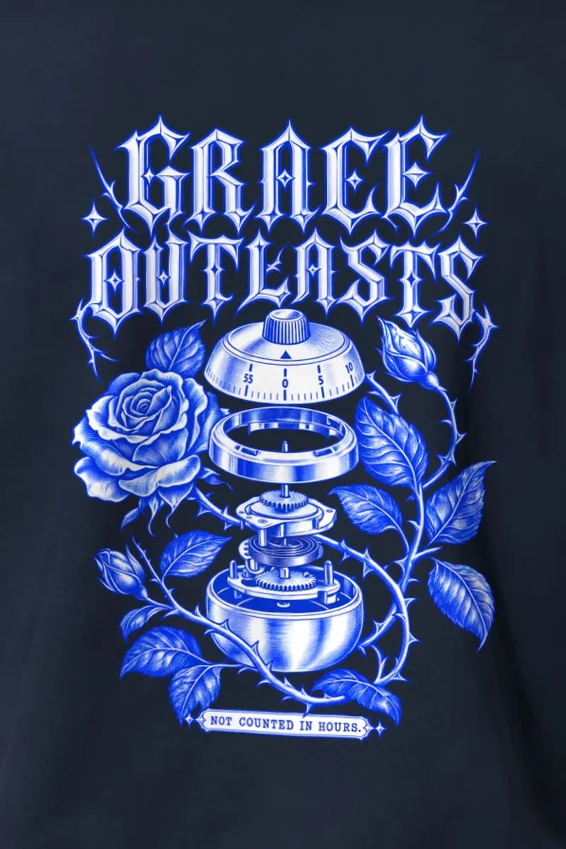 "Grace Outlasts" Heavyweight Unisex Crewneck T-shirt