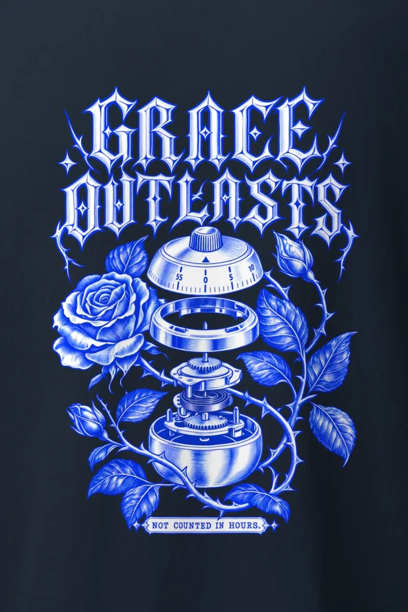 "Grace Outlasts" Heavyweight Unisex Crewneck T-shirt