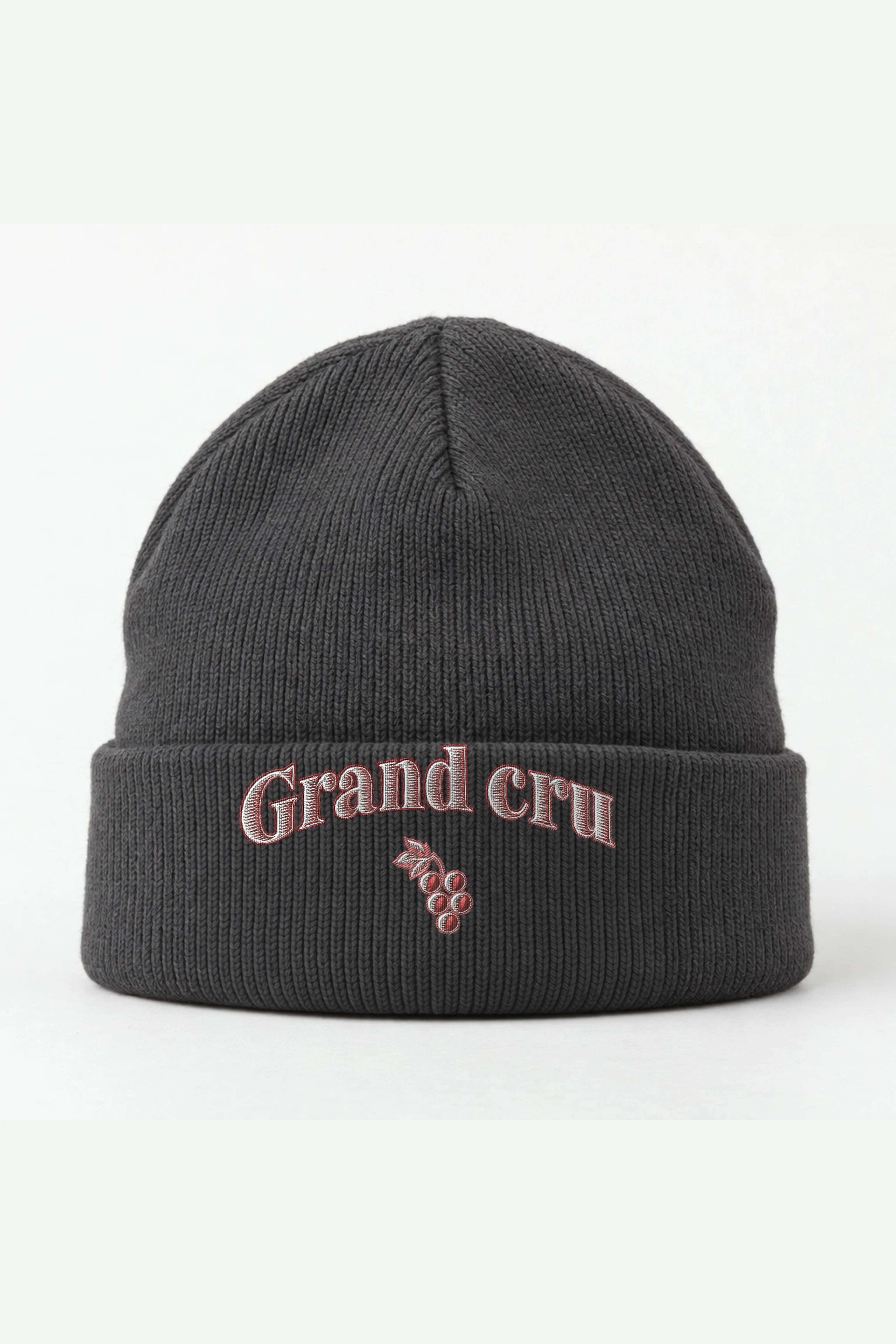 "Grand cru" Cuffed Beanie · Embroidered