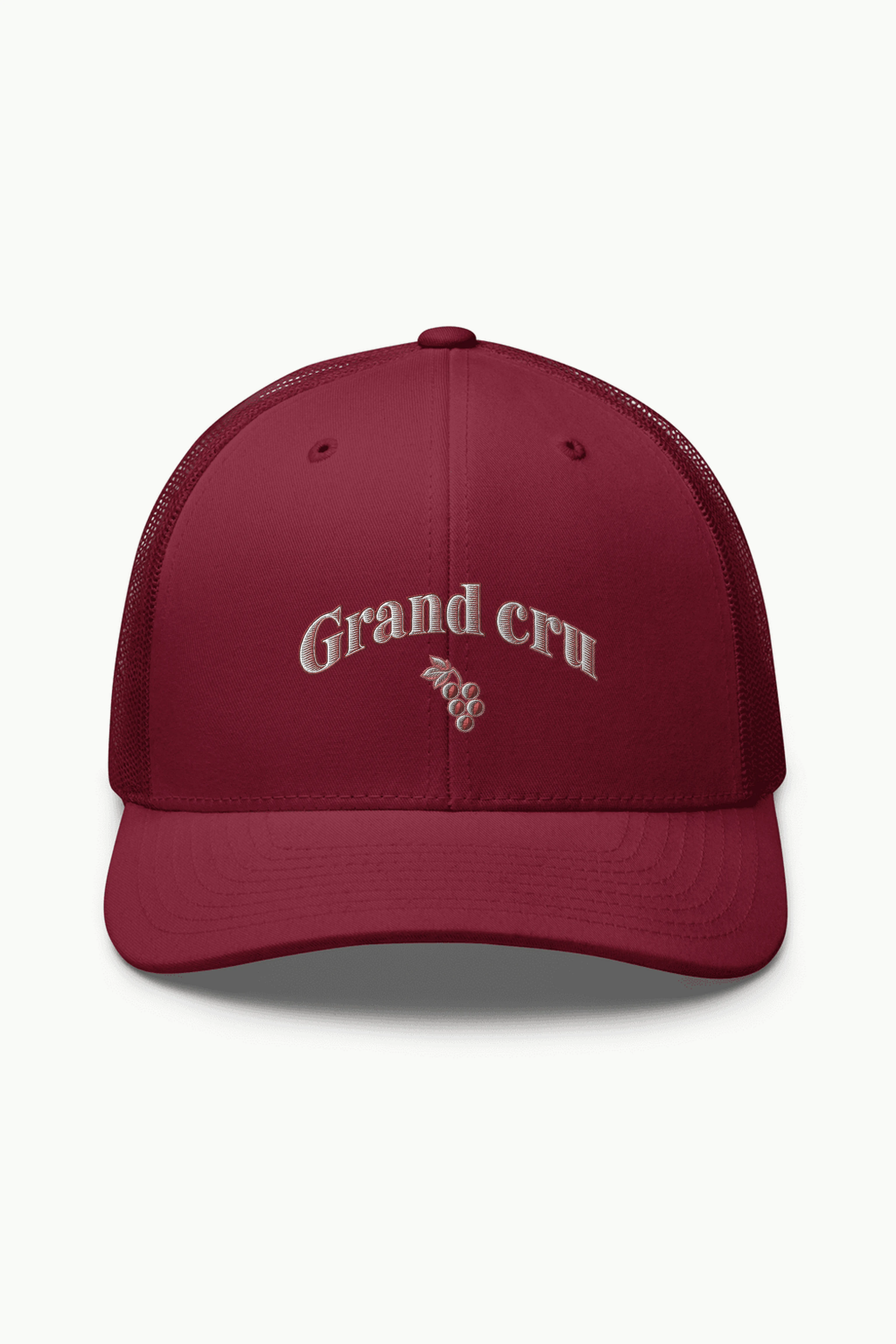 "Grand cru" Retro Trucker Cap · Embroidered