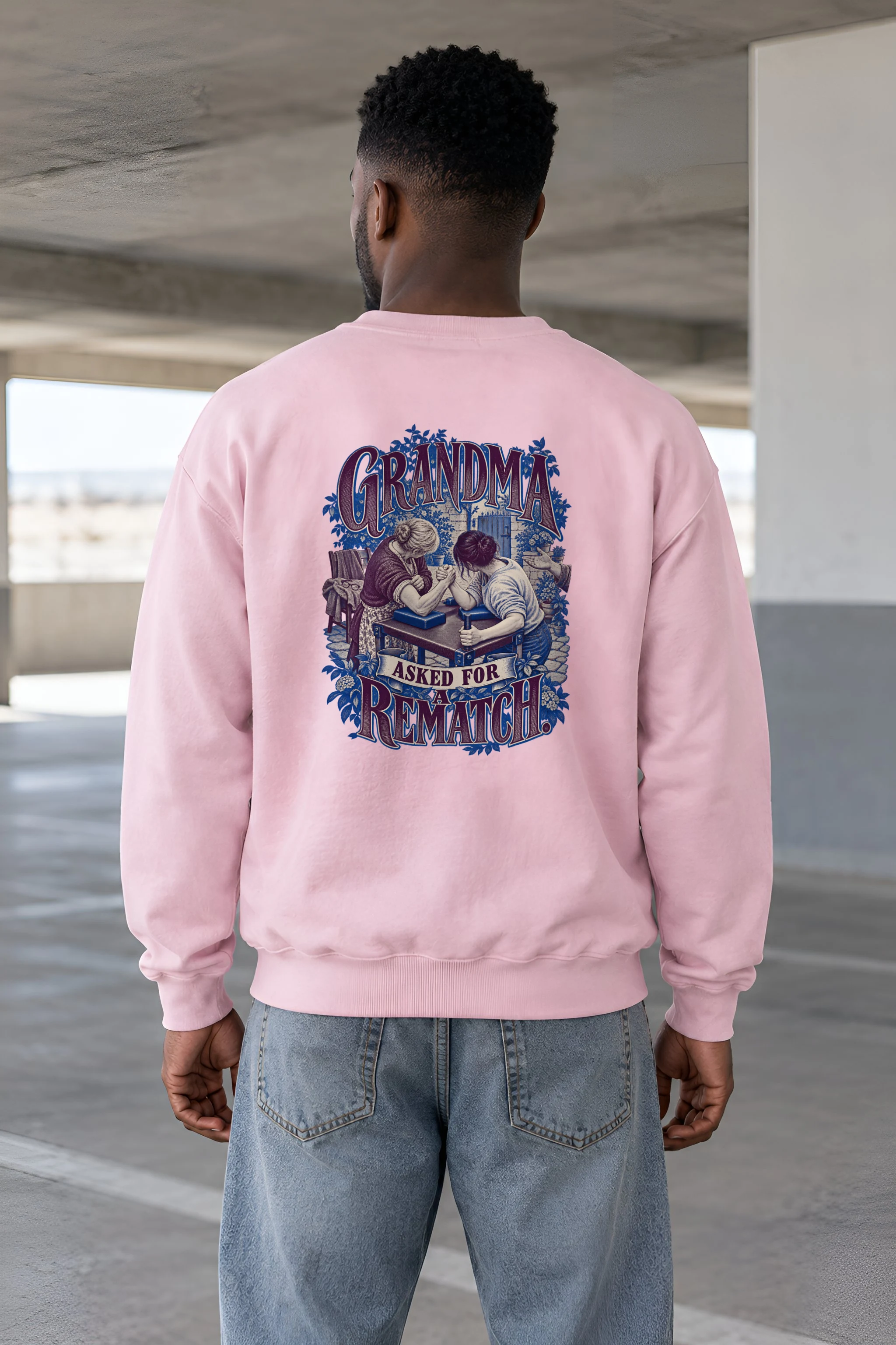 "Grandma Asked for a Rematch" Heavy Blend Unisex Crewneck Sweatshirt