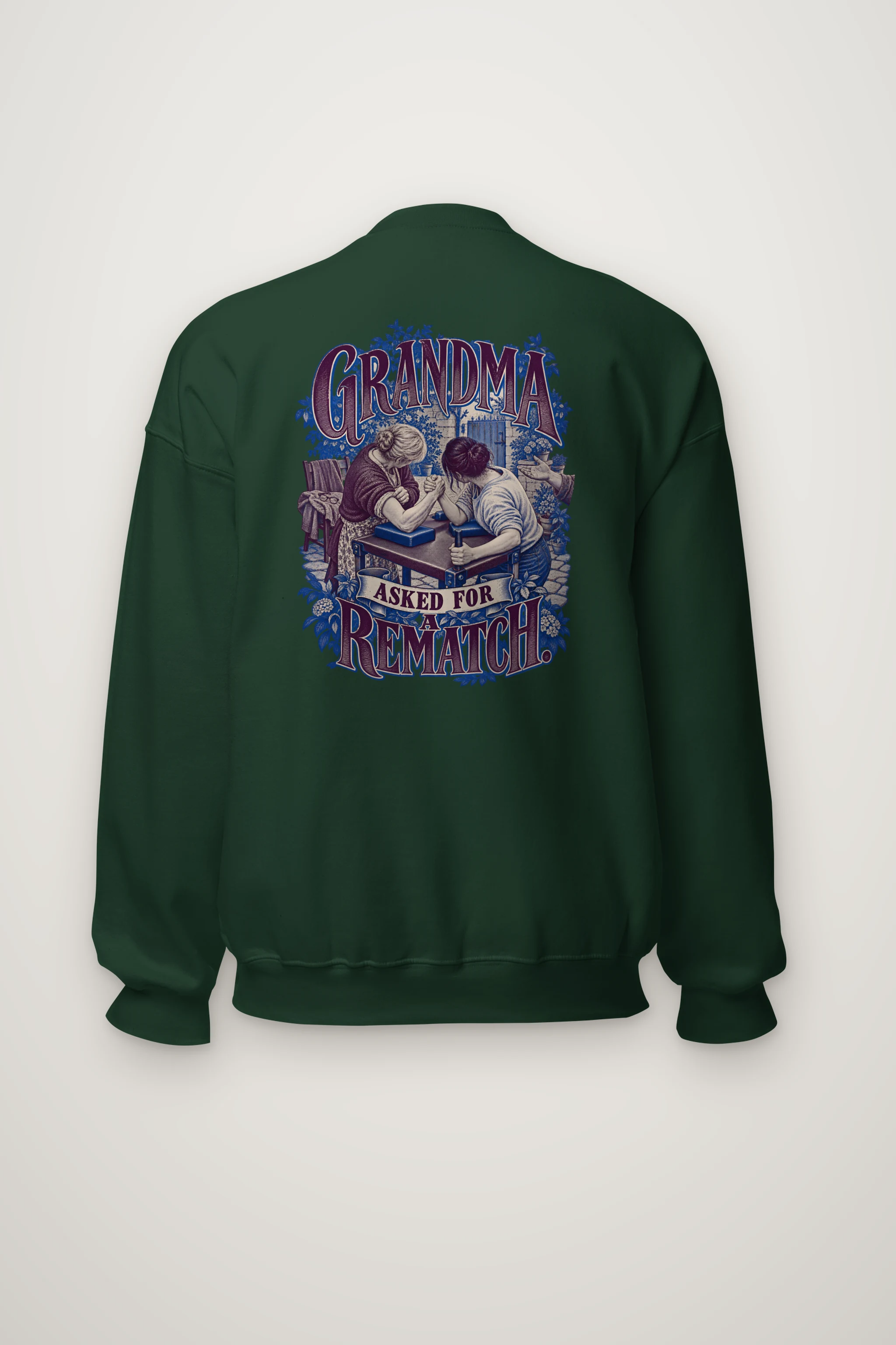 "Grandma Asked for a Rematch" Heavy Blend Unisex Crewneck Sweatshirt