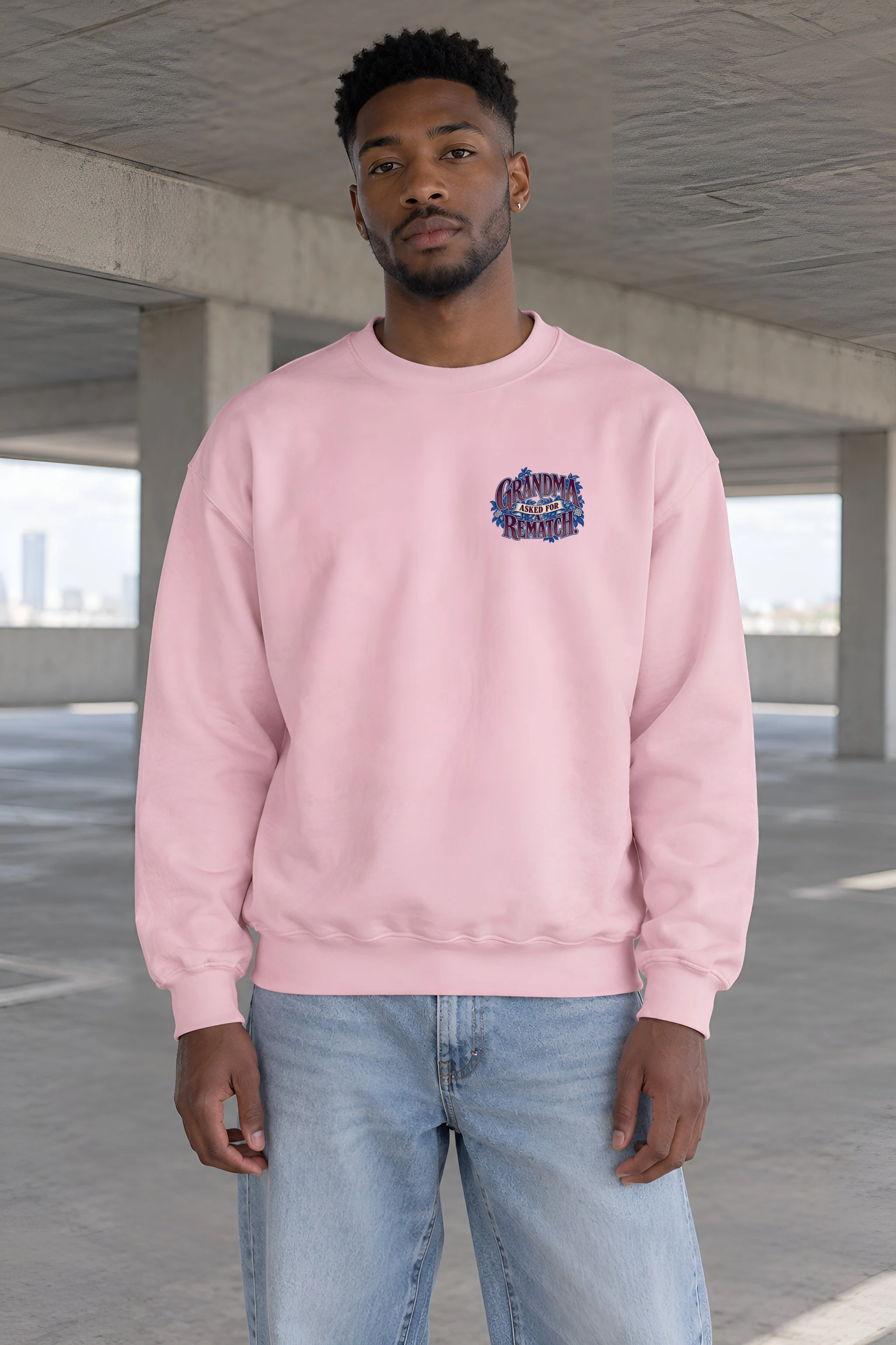 "Grandma Asked for a Rematch" Heavy Blend Unisex Crewneck Sweatshirt