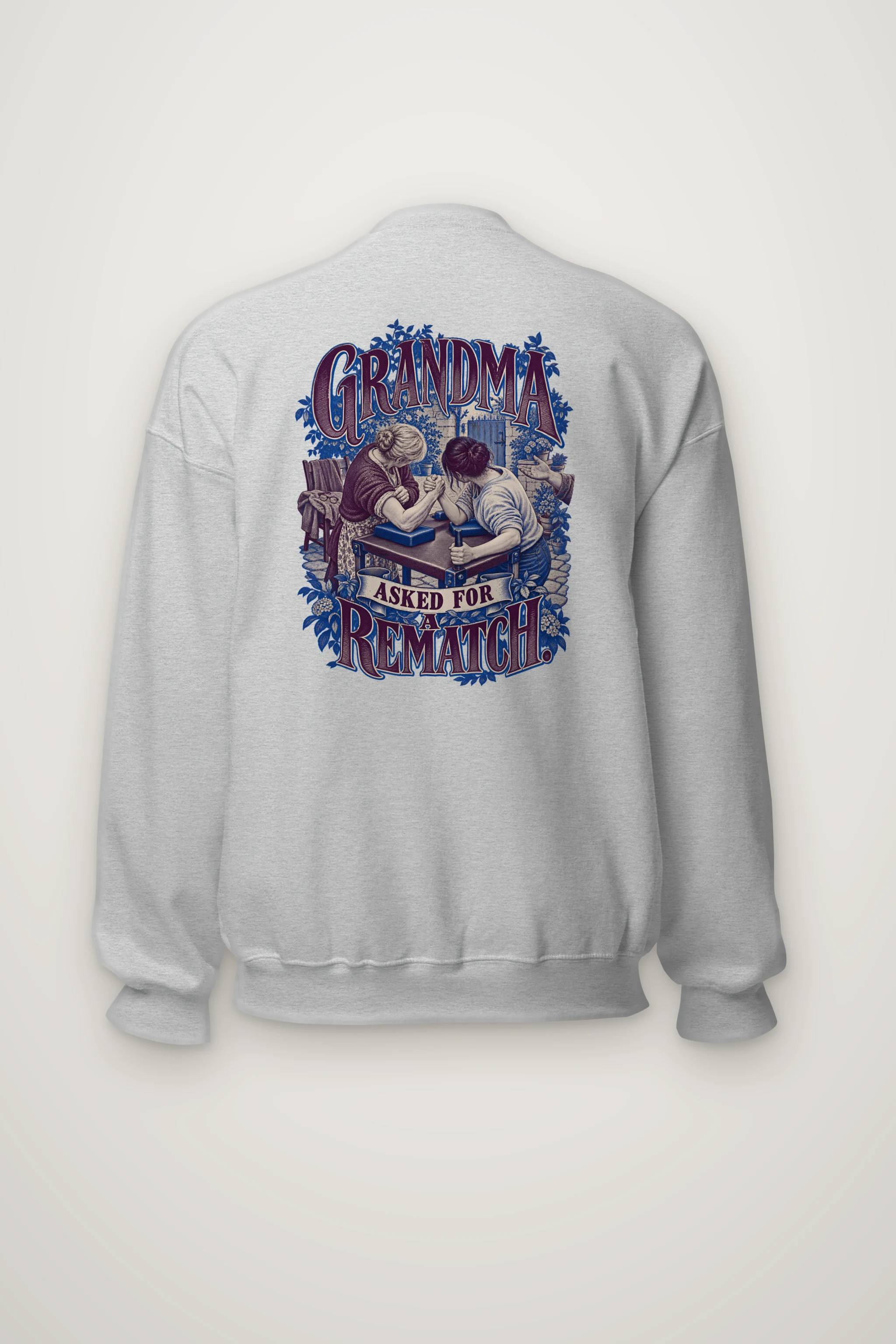 "Grandma Asked for a Rematch" Heavy Blend Unisex Crewneck Sweatshirt