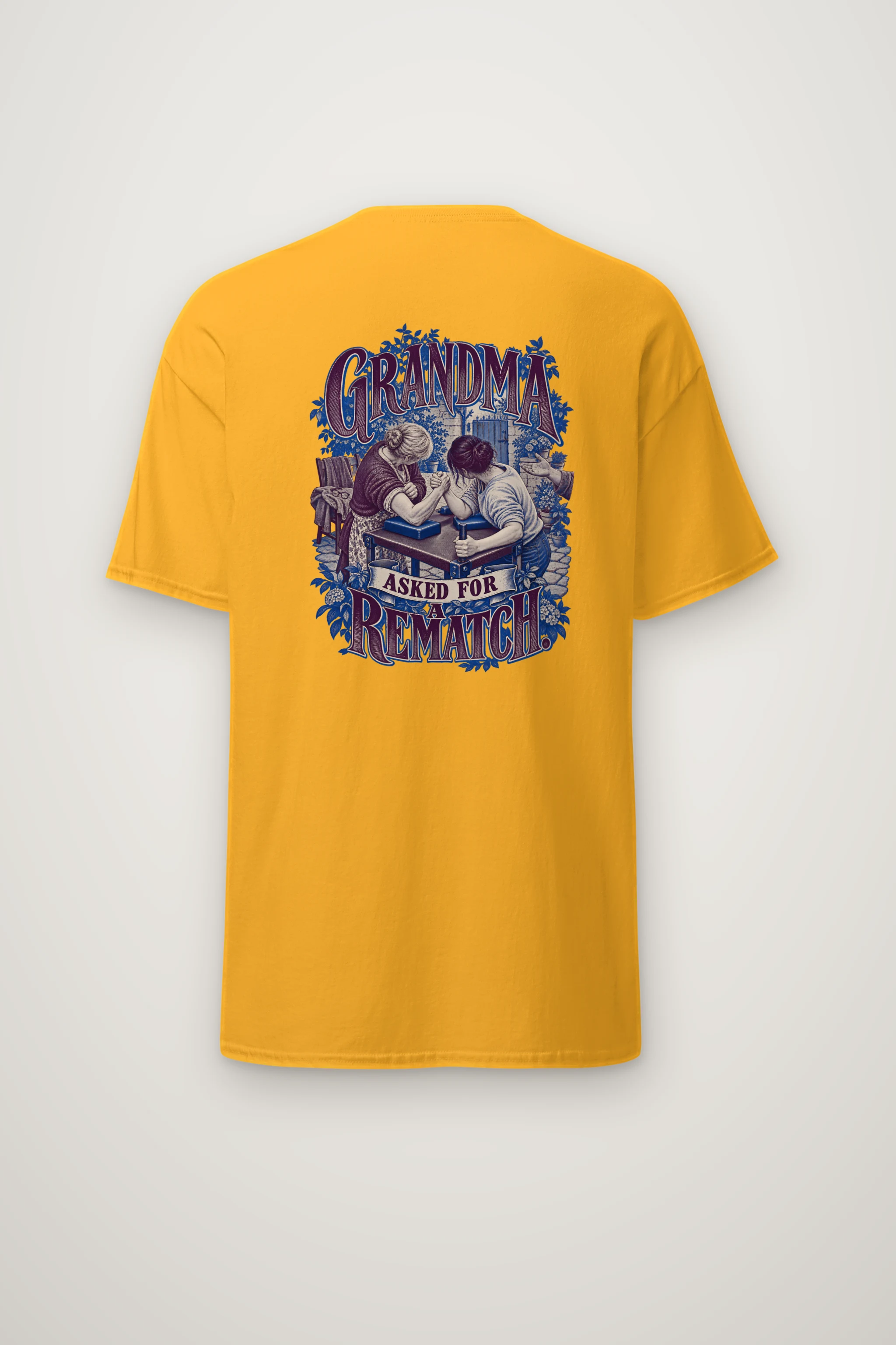 "Grandma Asked for a Rematch" Heavyweight Unisex Crewneck T-shirt