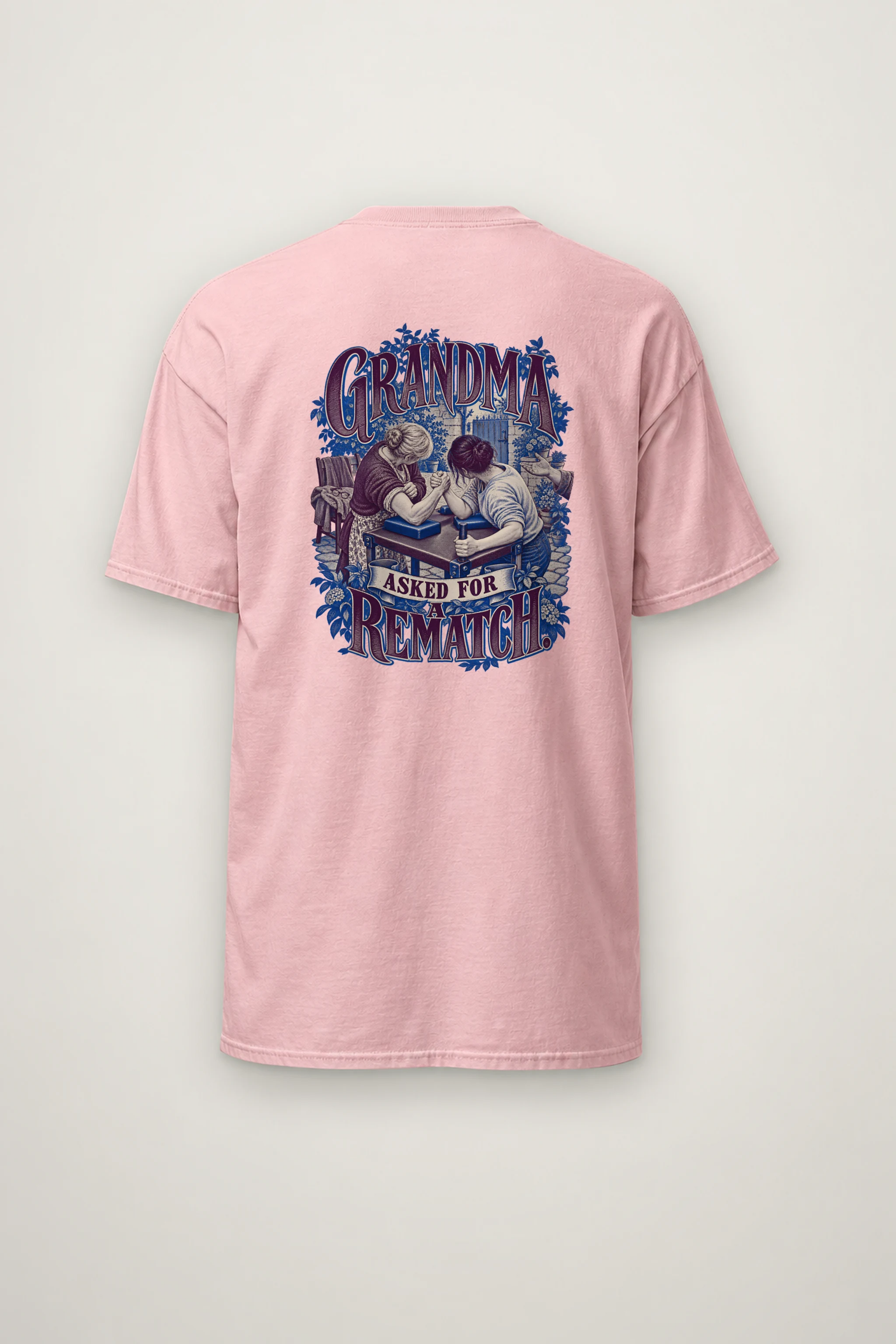 "Grandma Asked for a Rematch" Heavyweight Unisex Crewneck T-shirt