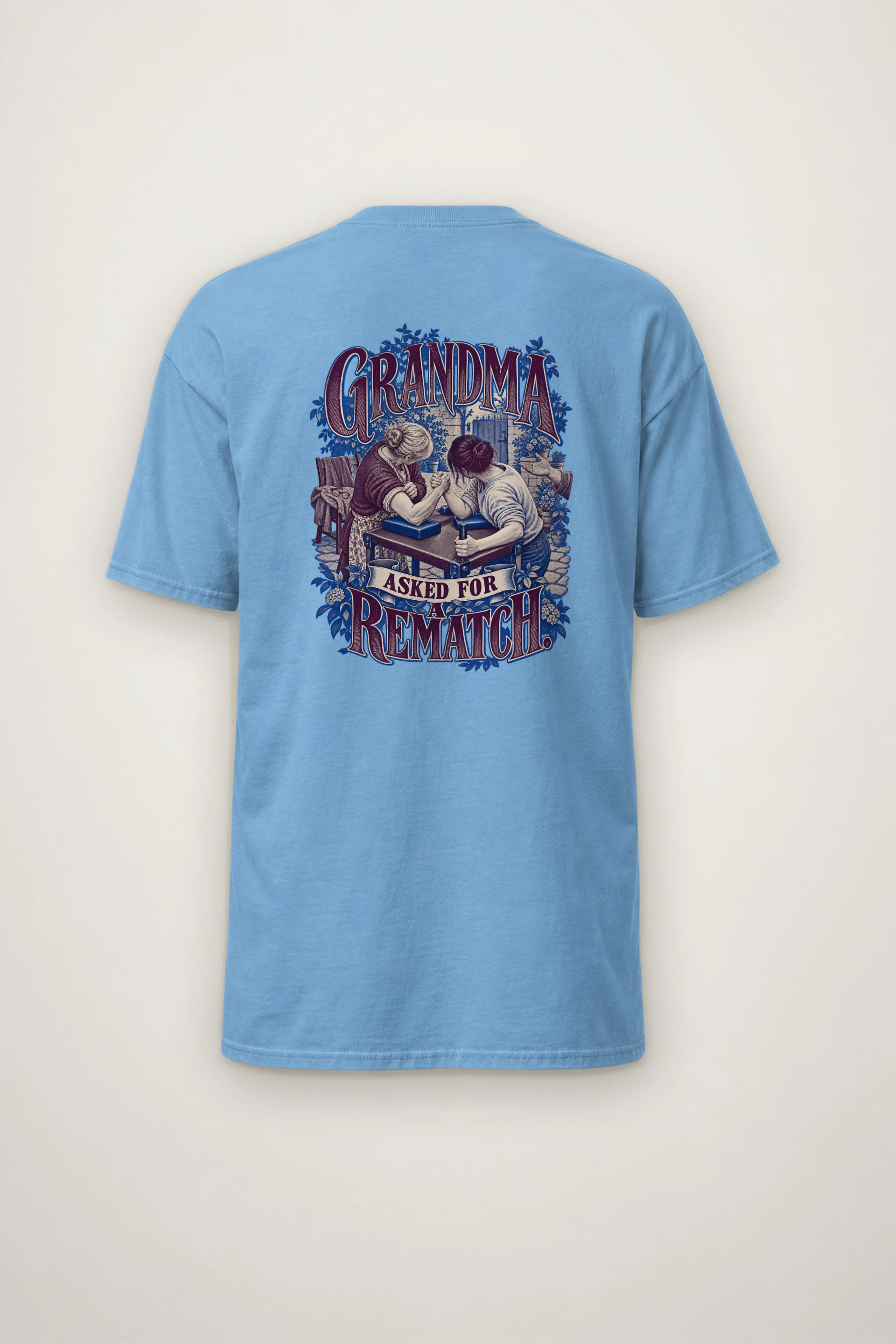 "Grandma Asked for a Rematch" Heavyweight Unisex Crewneck T-shirt