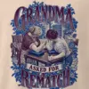 "Grandma Asked for a Rematch" Men's Oversized Heavyweight Crewneck T-Shirt