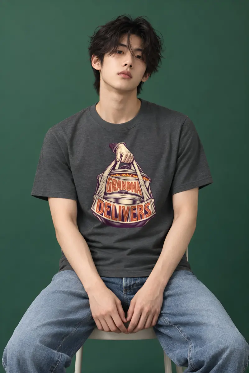 “Grandma Delivers” Heavyweight Unisex Crewneck T-shirt
