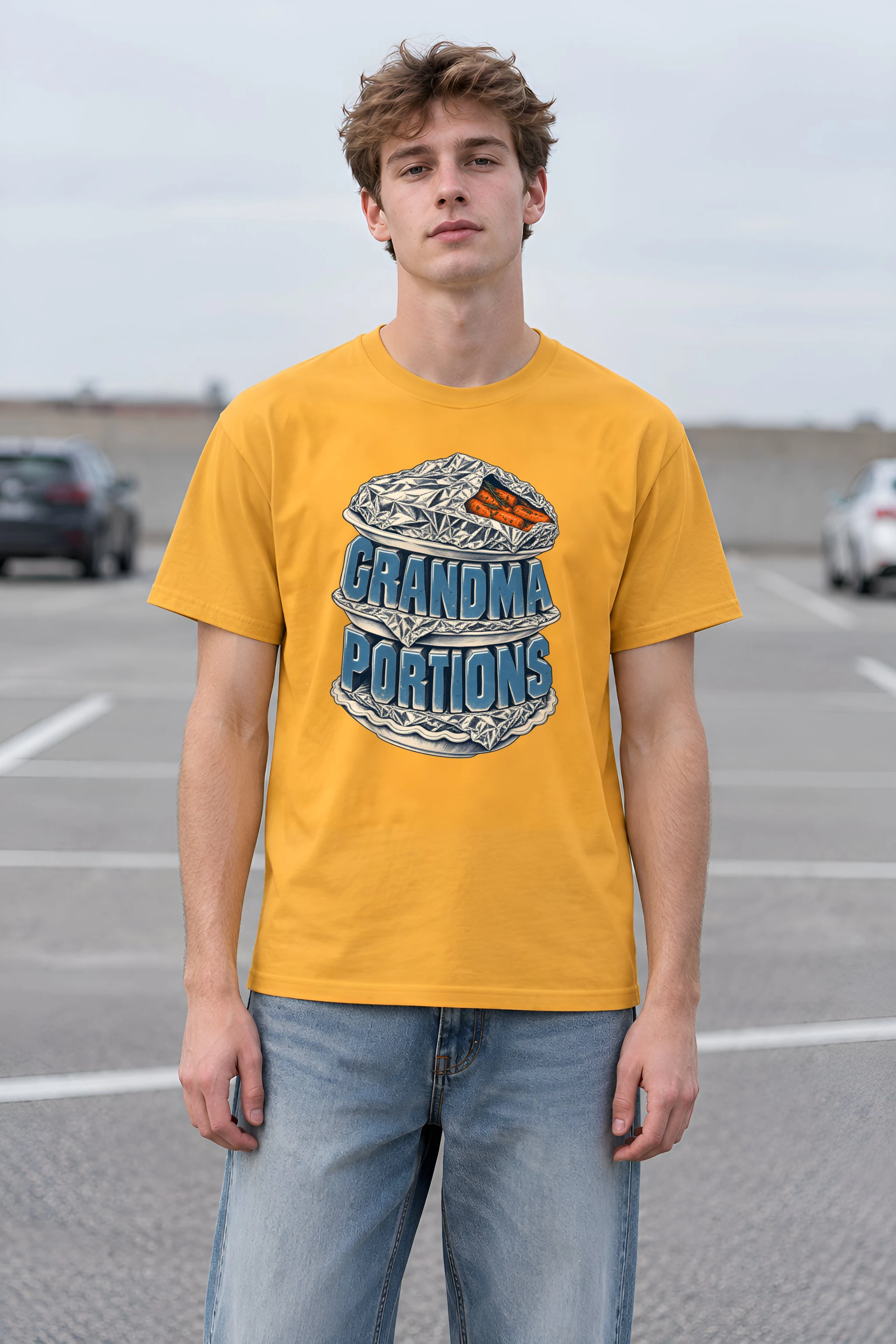 "Grandma Portions" Heavyweight Unisex Crewneck T-shirt