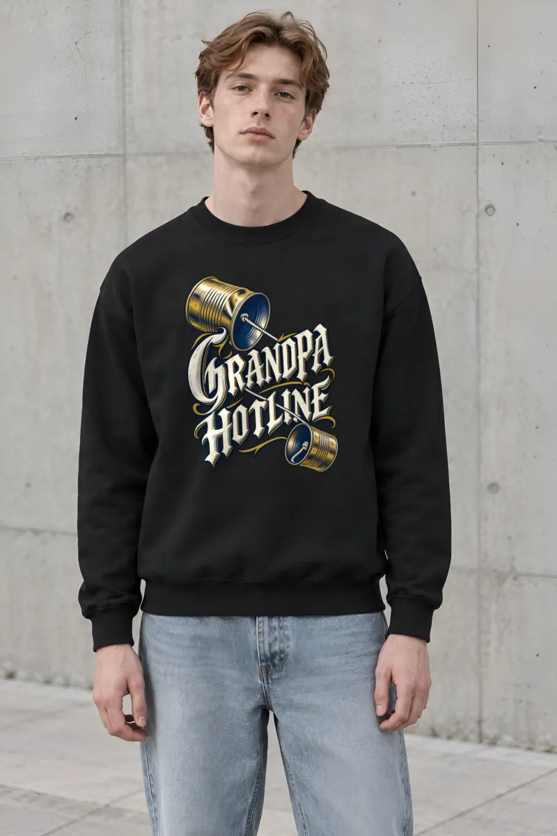“Grandpa Hotline” Heavy Blend Unisex Crewneck Sweatshirt