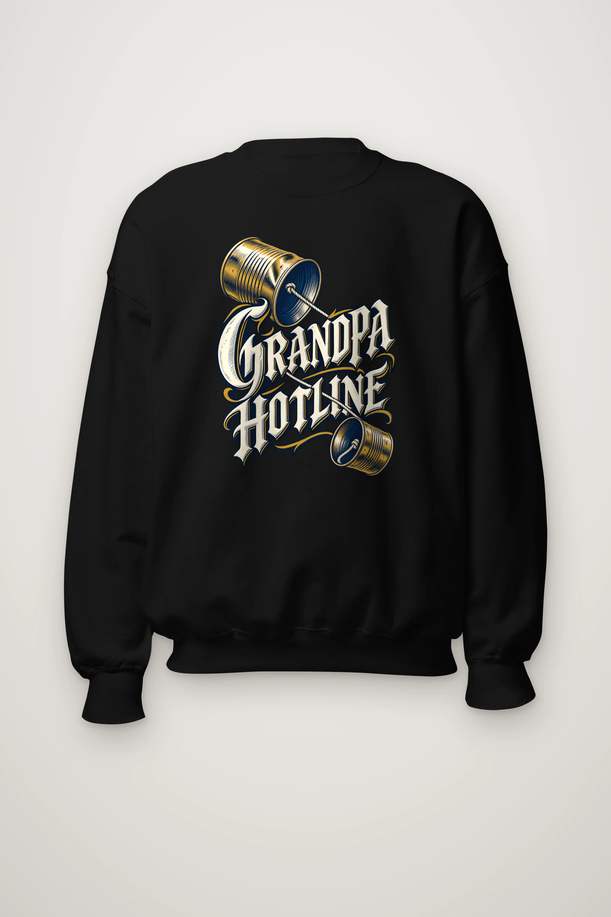 "Grandpa Hotline" Heavy Blend Unisex Crewneck Sweatshirt