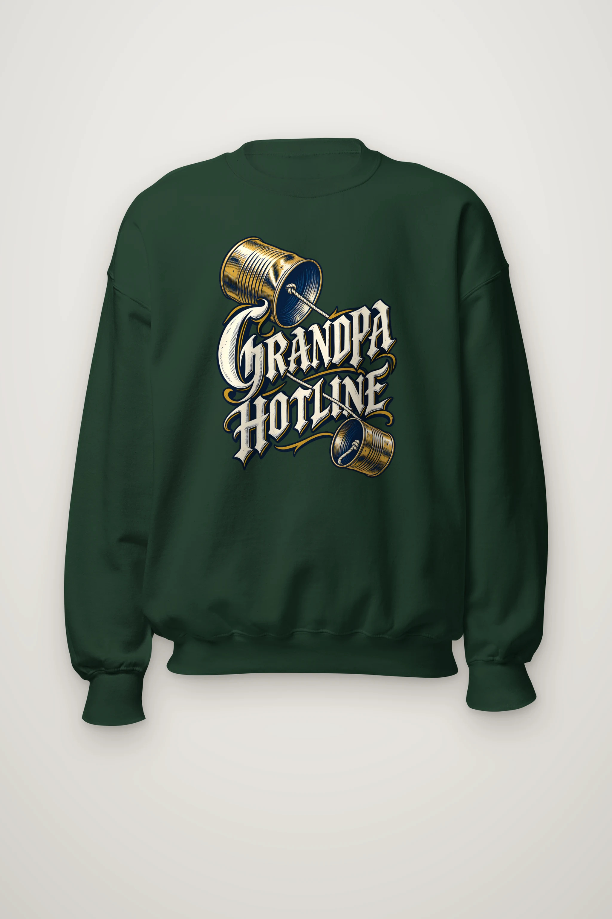 "Grandpa Hotline" Heavy Blend Unisex Crewneck Sweatshirt