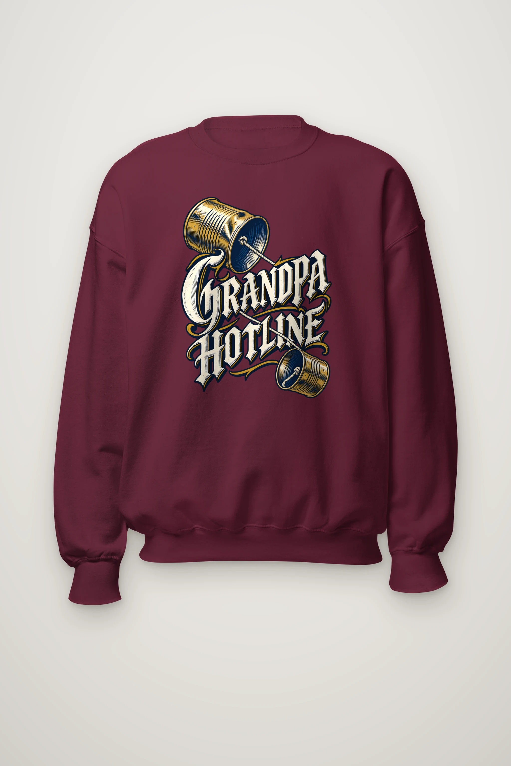 "Grandpa Hotline" Heavy Blend Unisex Crewneck Sweatshirt