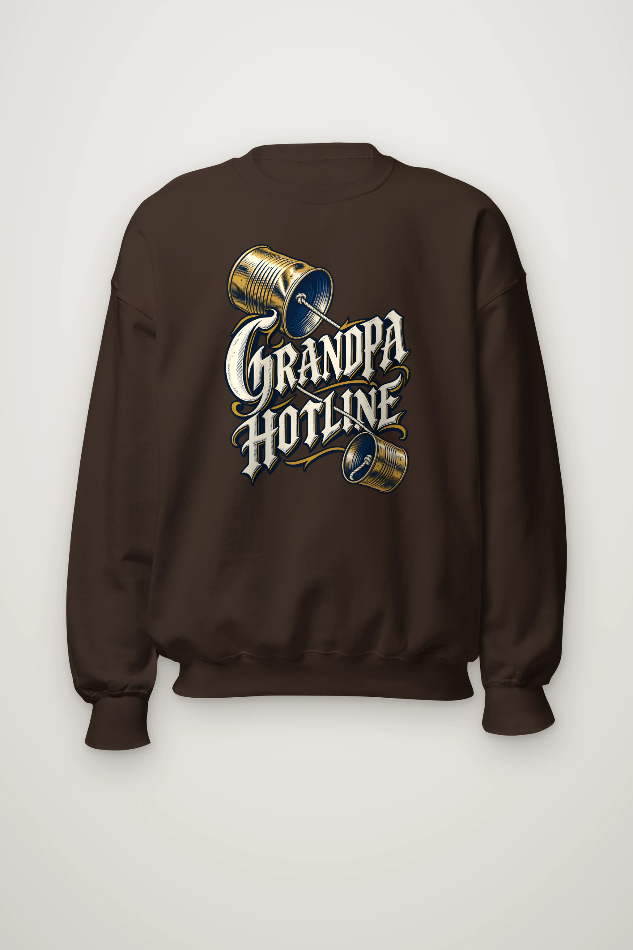"Grandpa Hotline" Heavy Blend Unisex Crewneck Sweatshirt