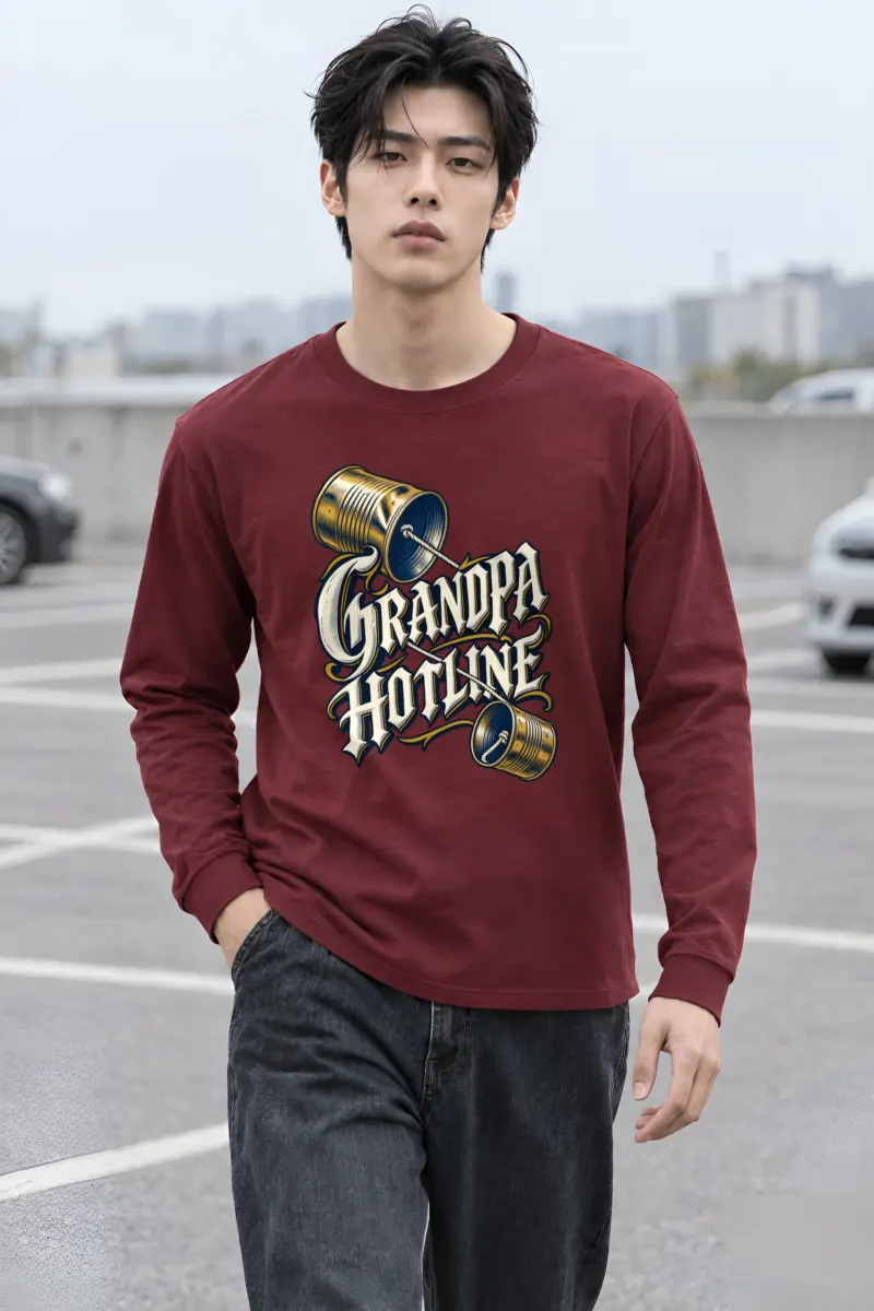 “Grandpa Hotline” Unisex Longsleeve T-shirt