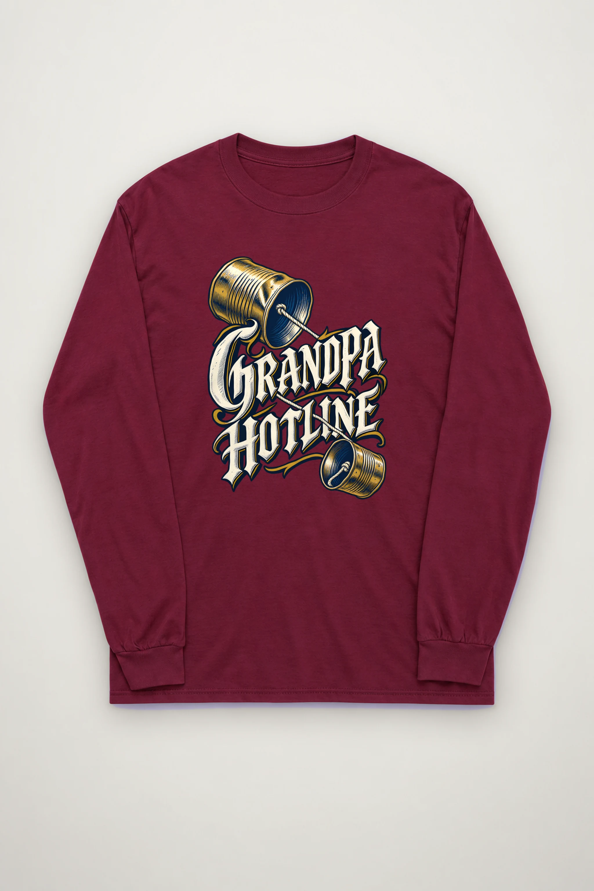 "Grandpa Hotline" Unisex Longsleeve T-shirt