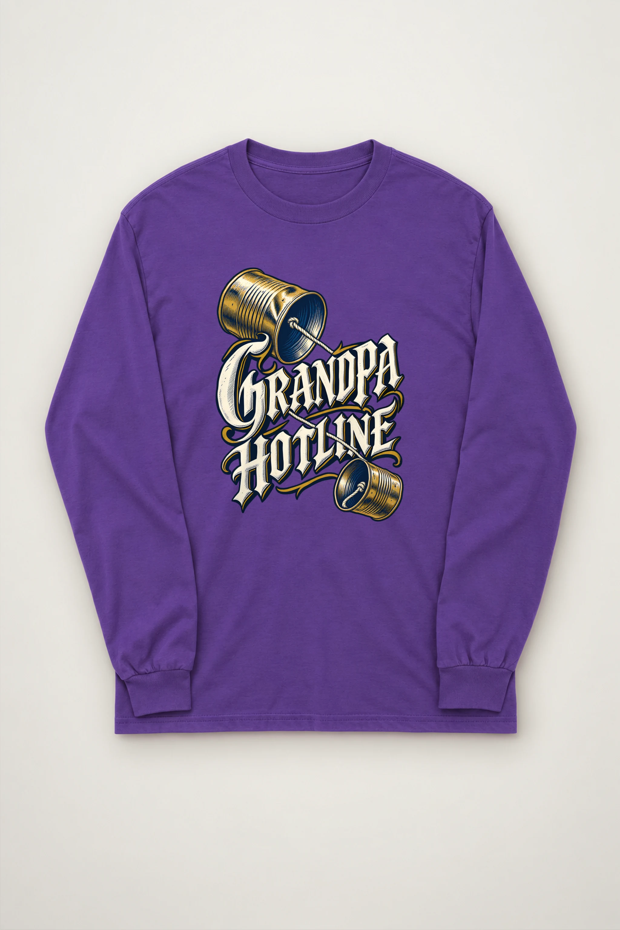 "Grandpa Hotline" Unisex Longsleeve T-shirt