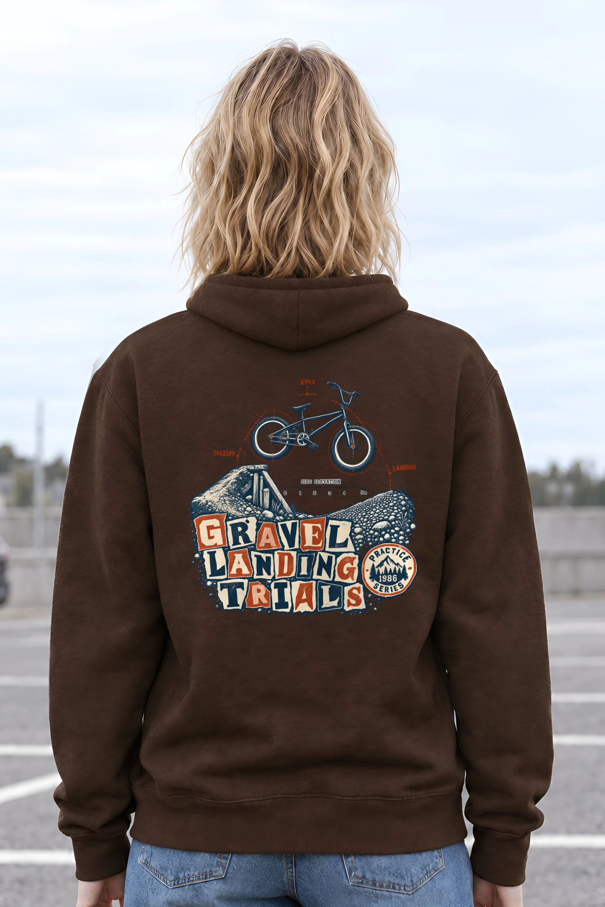 "Gravel Landing Trials" Heavy Blend Unisex Pullover Hoodie