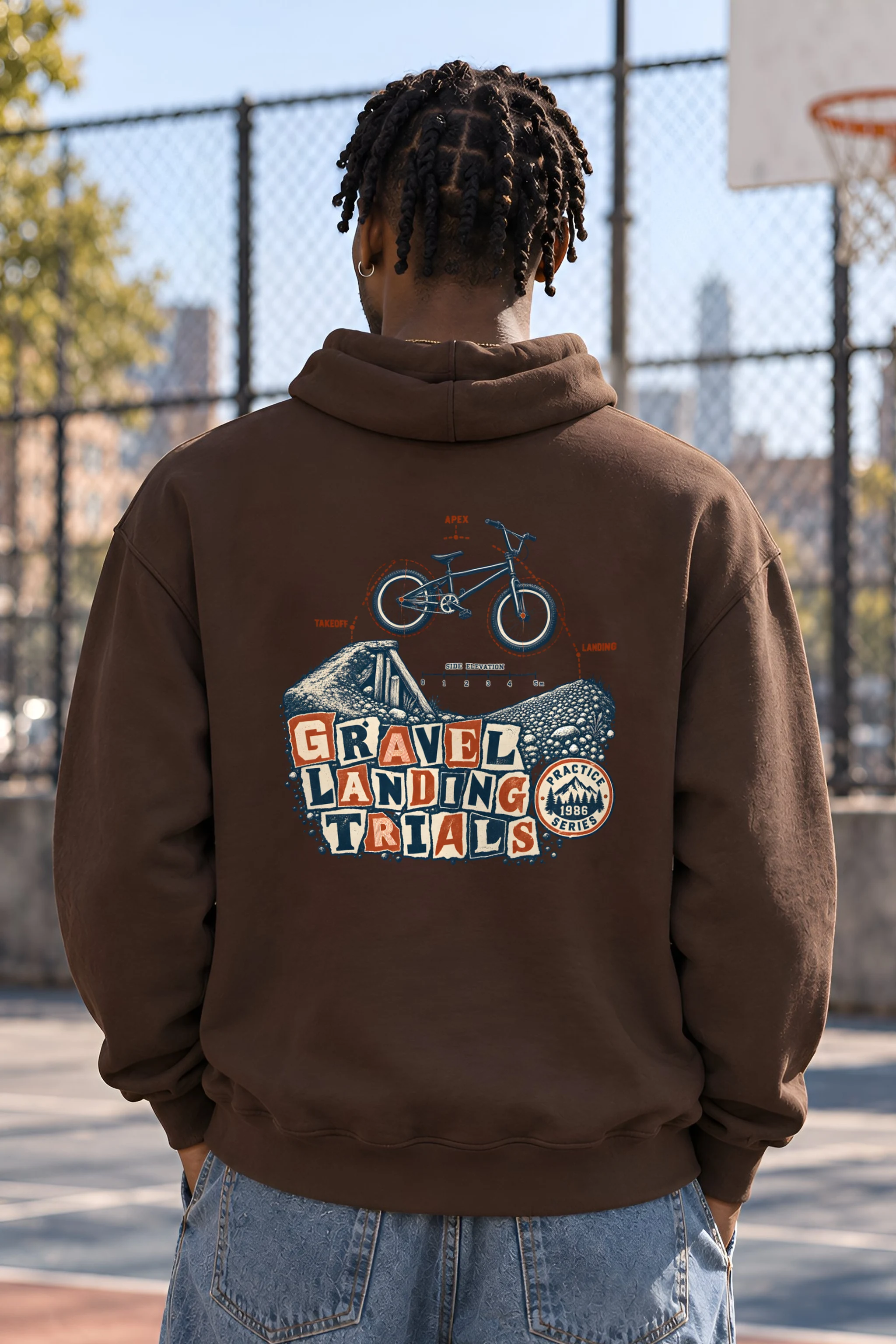 "Gravel Landing Trials" Heavy Blend Unisex Pullover Hoodie