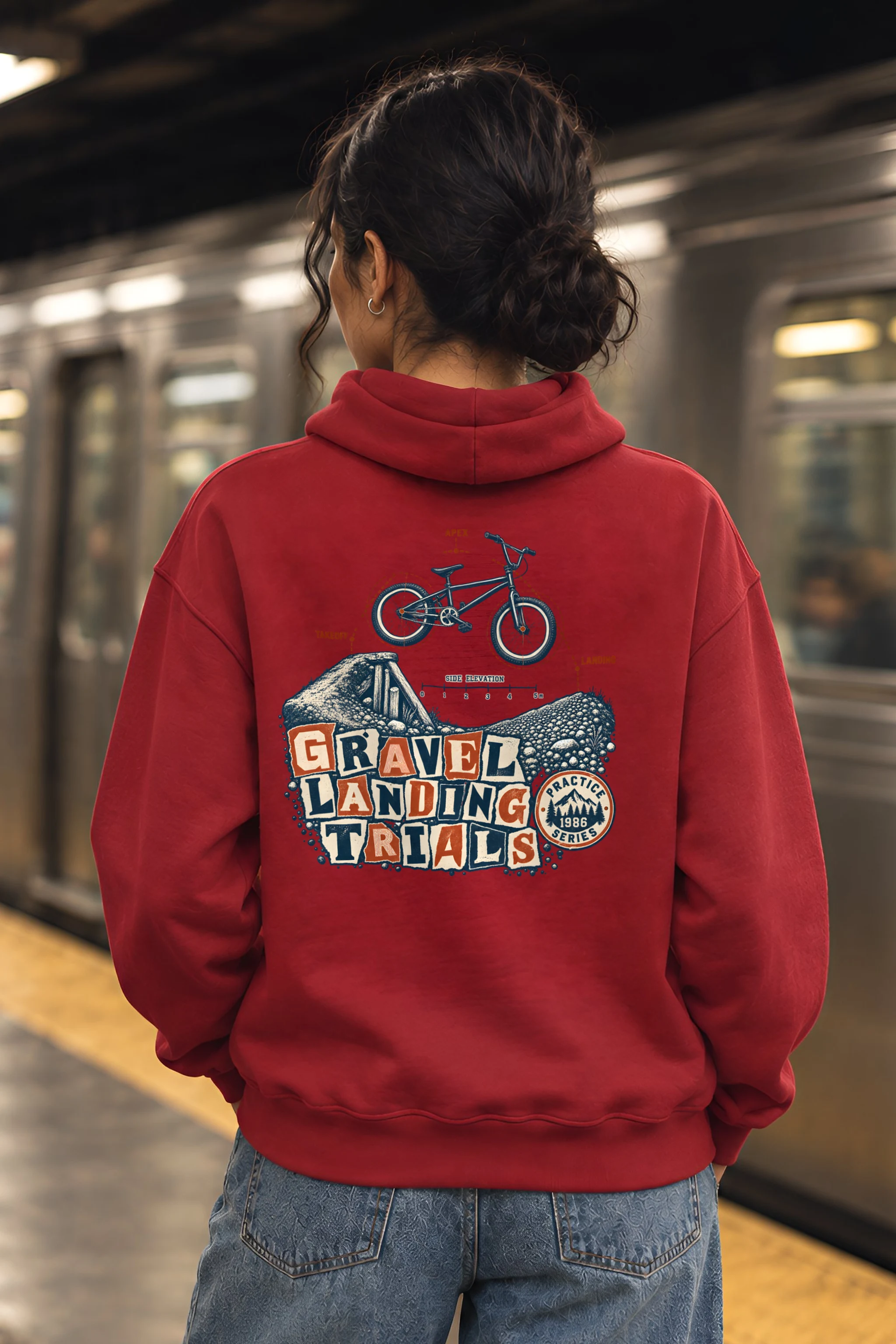 "Gravel Landing Trials" Heavy Blend Unisex Pullover Hoodie
