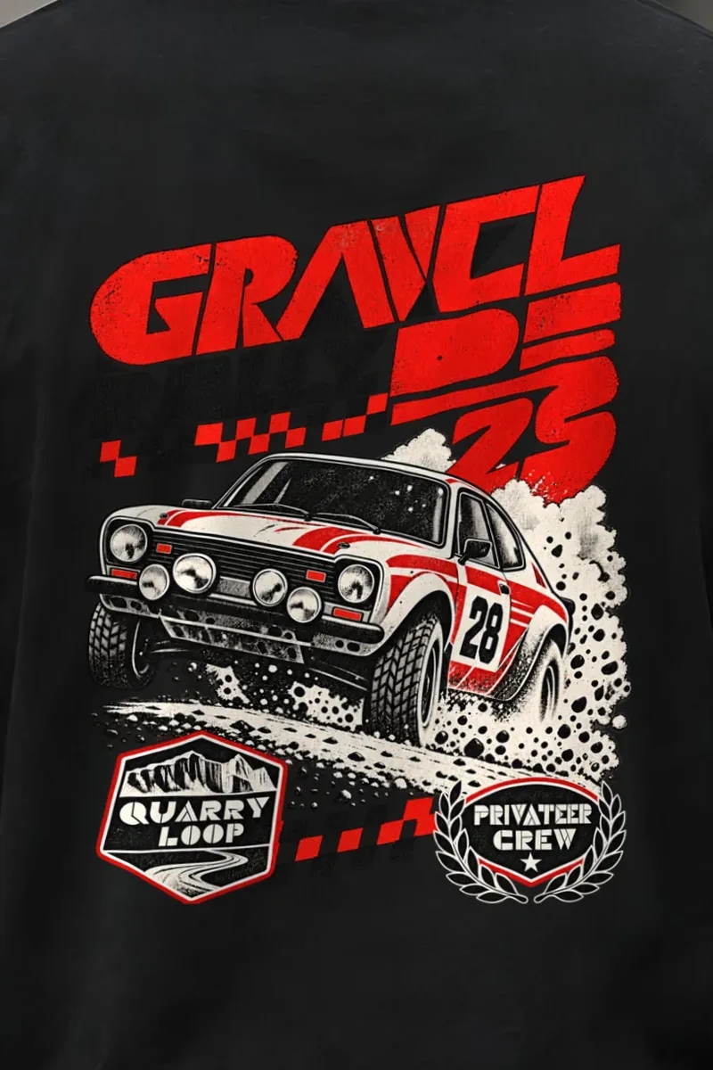 "GRAVEL RALLY 23" Unisex Longsleeve T-shirt - the graphic up close