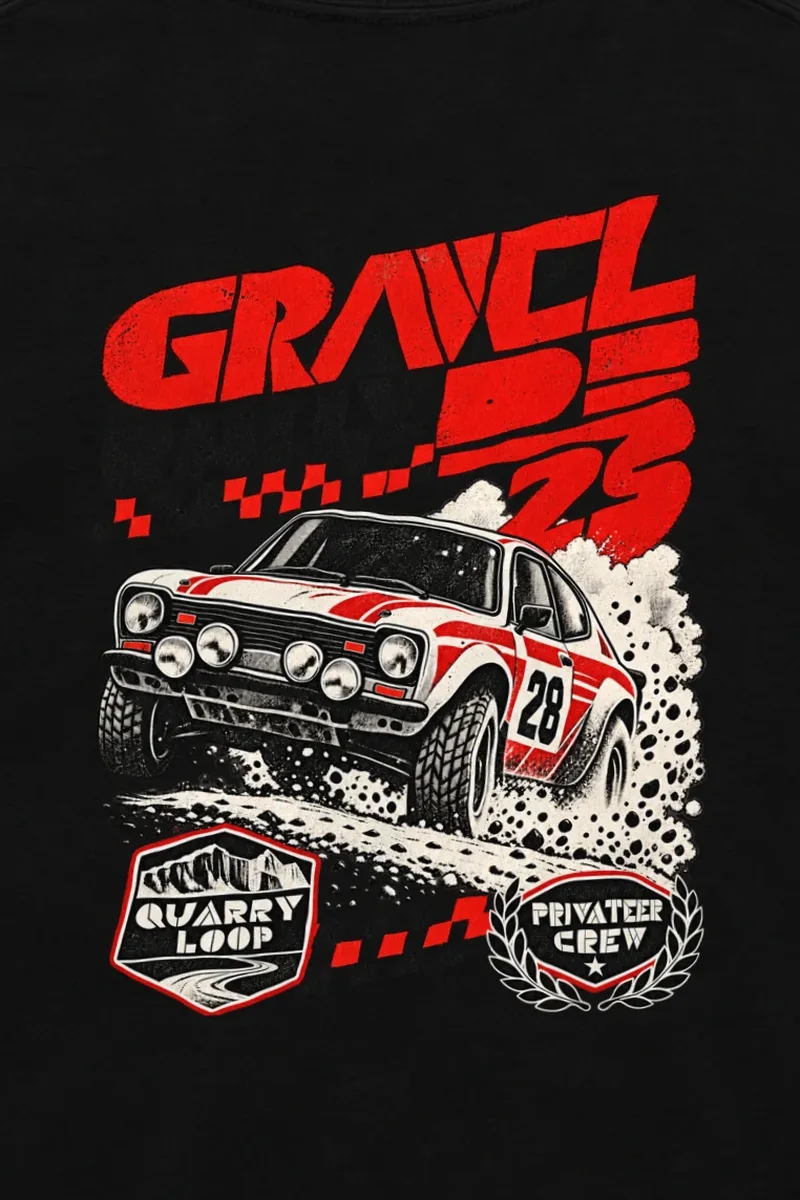 "GRAVEL RALLY 23" Unisex Longsleeve T-shirt - the graphic up close