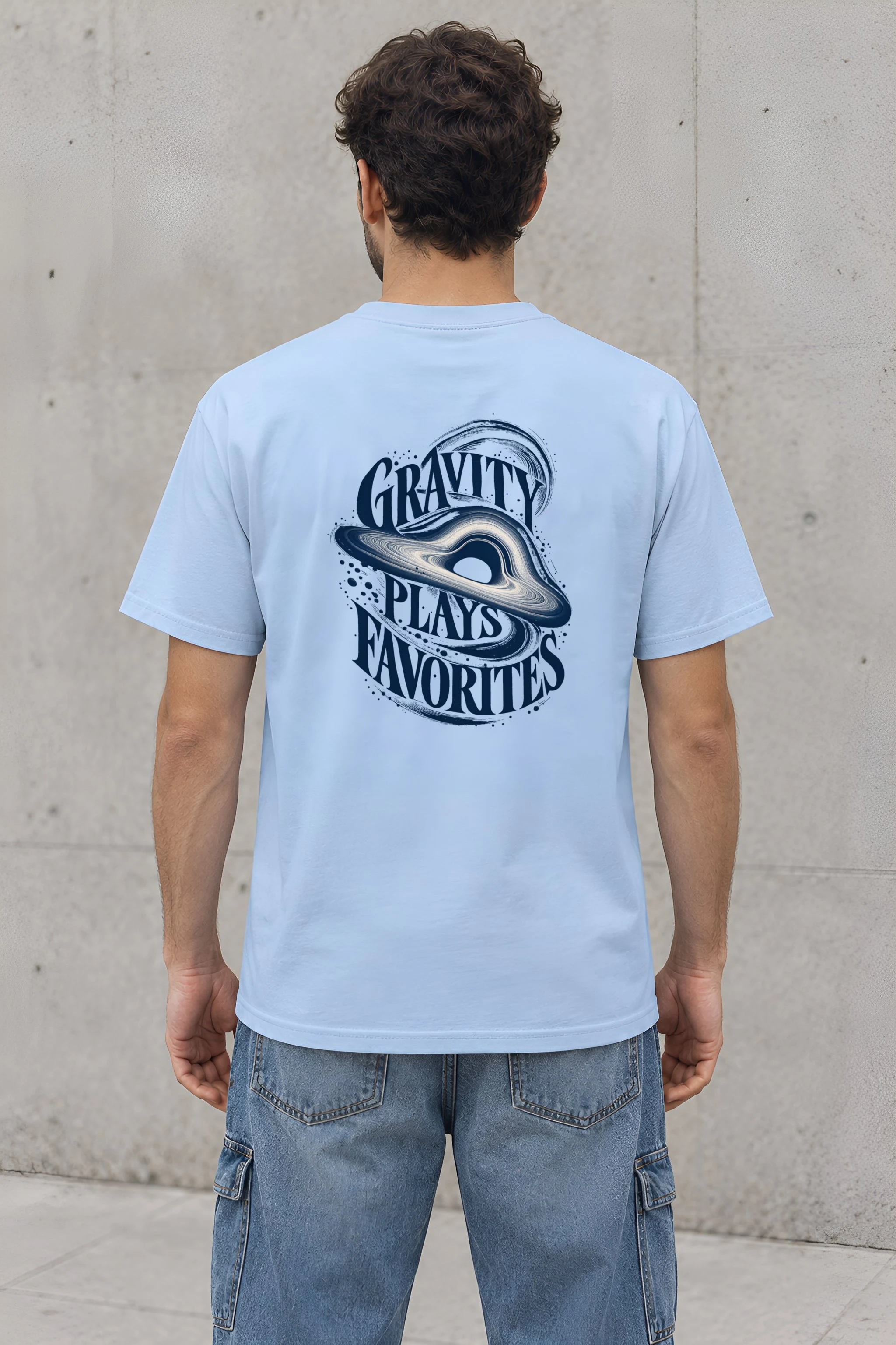 "Gravity Plays Favorites" Heavyweight Unisex Crewneck T-shirt