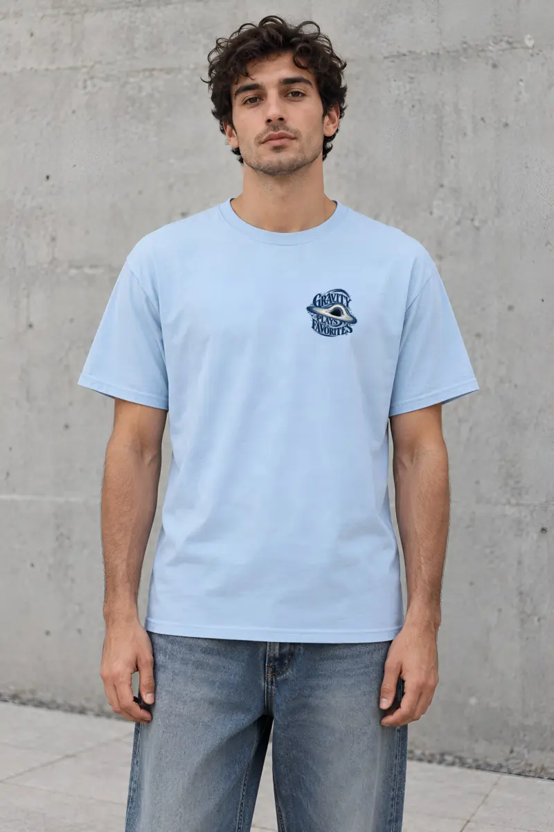 "Gravity Plays Favorites" Heavyweight Unisex Crewneck T-shirt