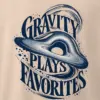 "Gravity Plays Favorites" Men's Oversized Heavyweight Crewneck T-Shirt