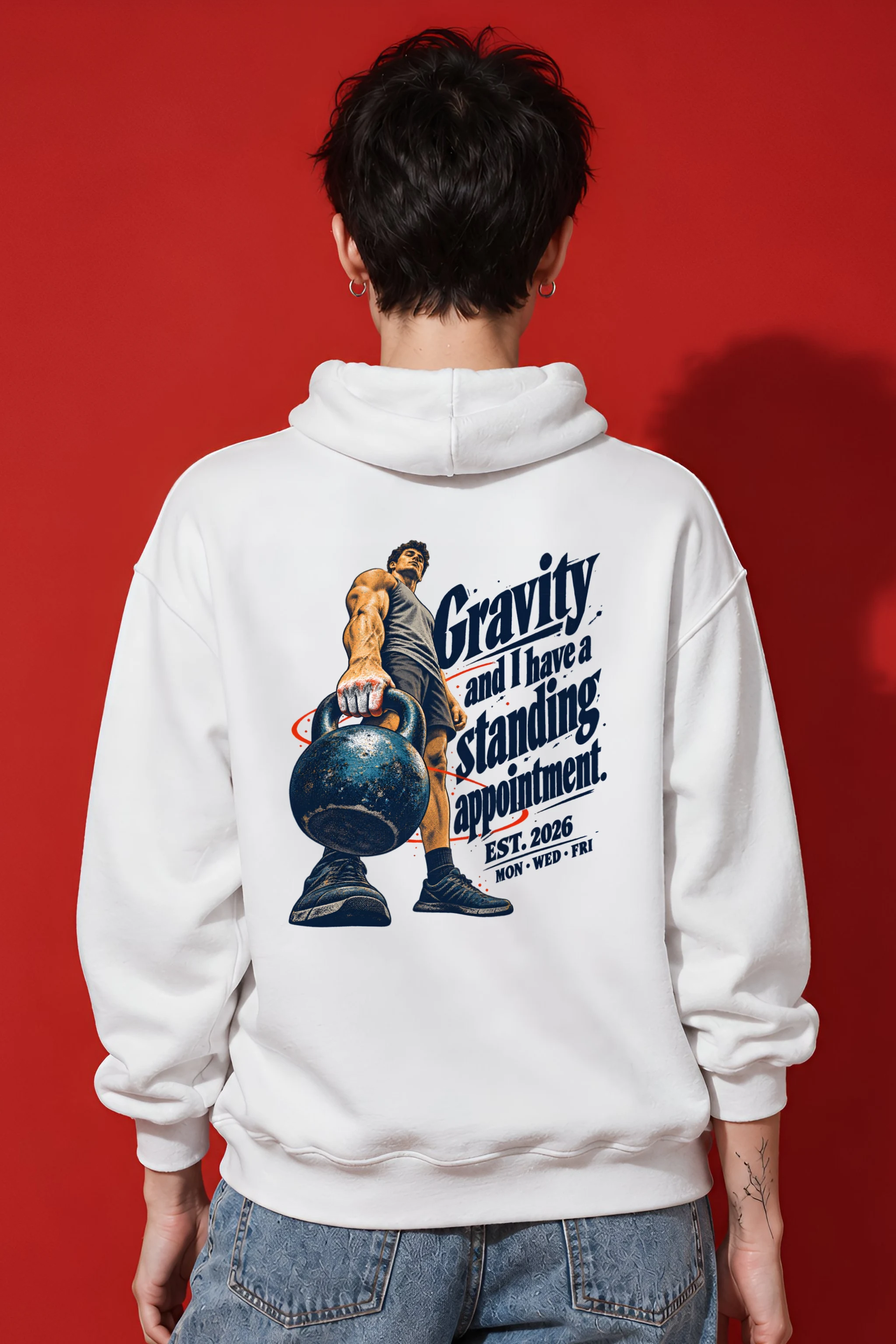 "Gravity Standing Appointment" Unisex Pullover Hoodie