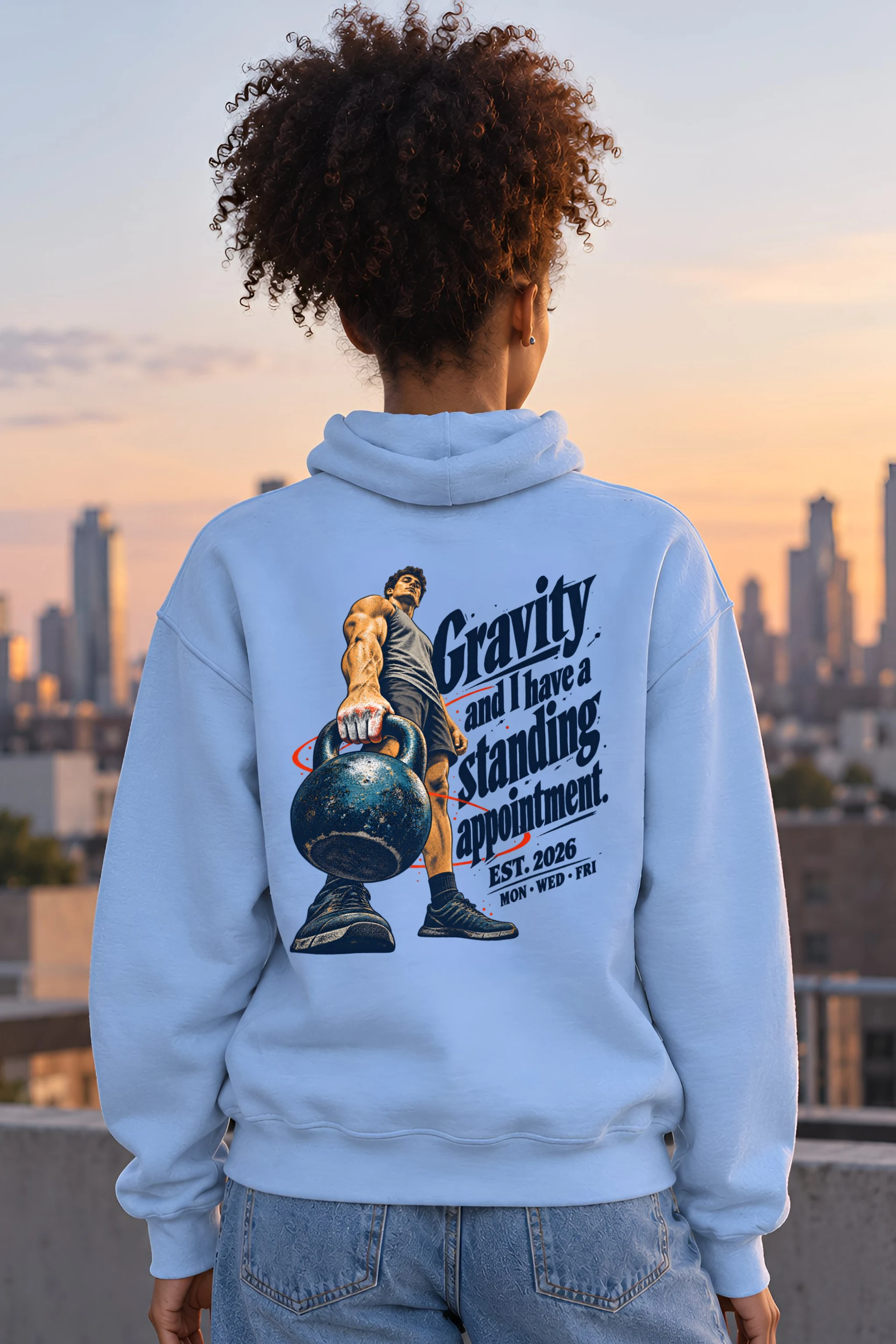 "Gravity Standing Appointment" Unisex Pullover Hoodie