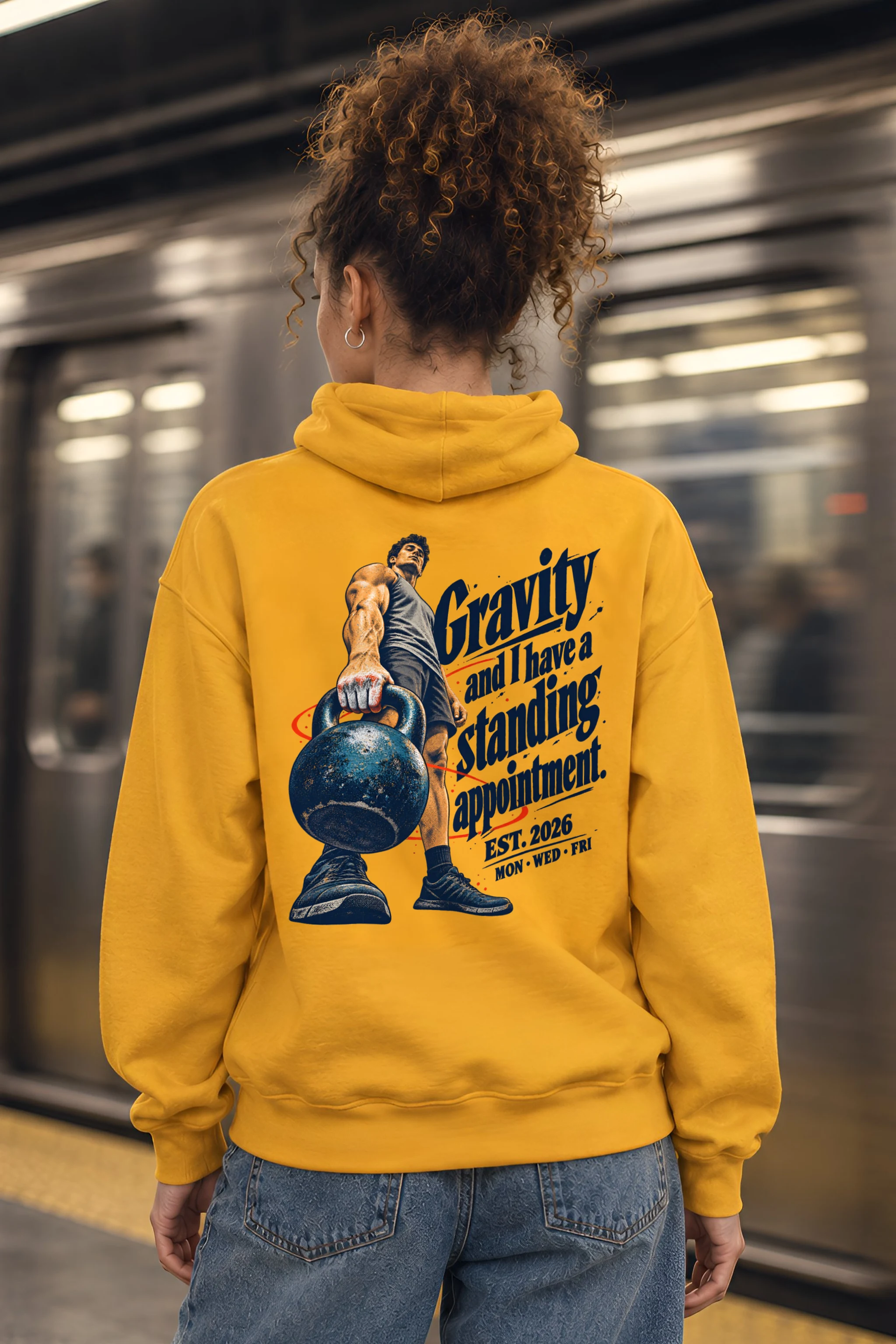 "Gravity Standing Appointment" Unisex Pullover Hoodie