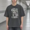 "Great City Terrible Shoes" Men's Oversized Heavyweight Crewneck T-Shirt