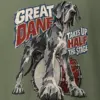 "Great Dane Takes Up Half the Stage" Heavyweight Unisex Crewneck T-shirt