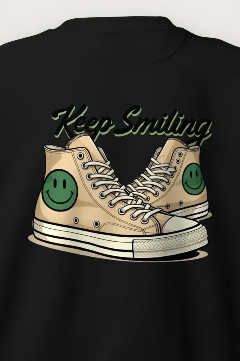 "Green Grin Laces" Heavy Blend Unisex Crewneck Sweatshirt