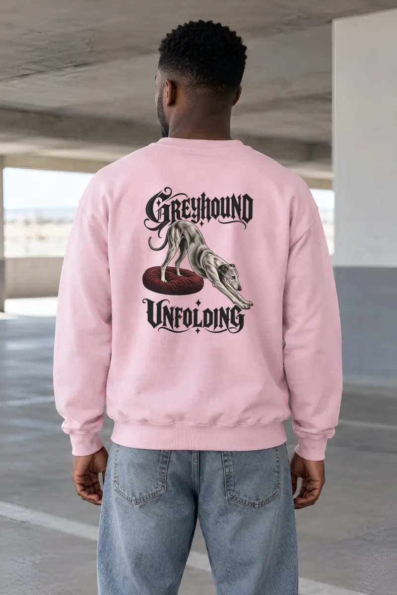 “Greyhound Unfolding” Heavy Blend Unisex Crewneck Sweatshirt