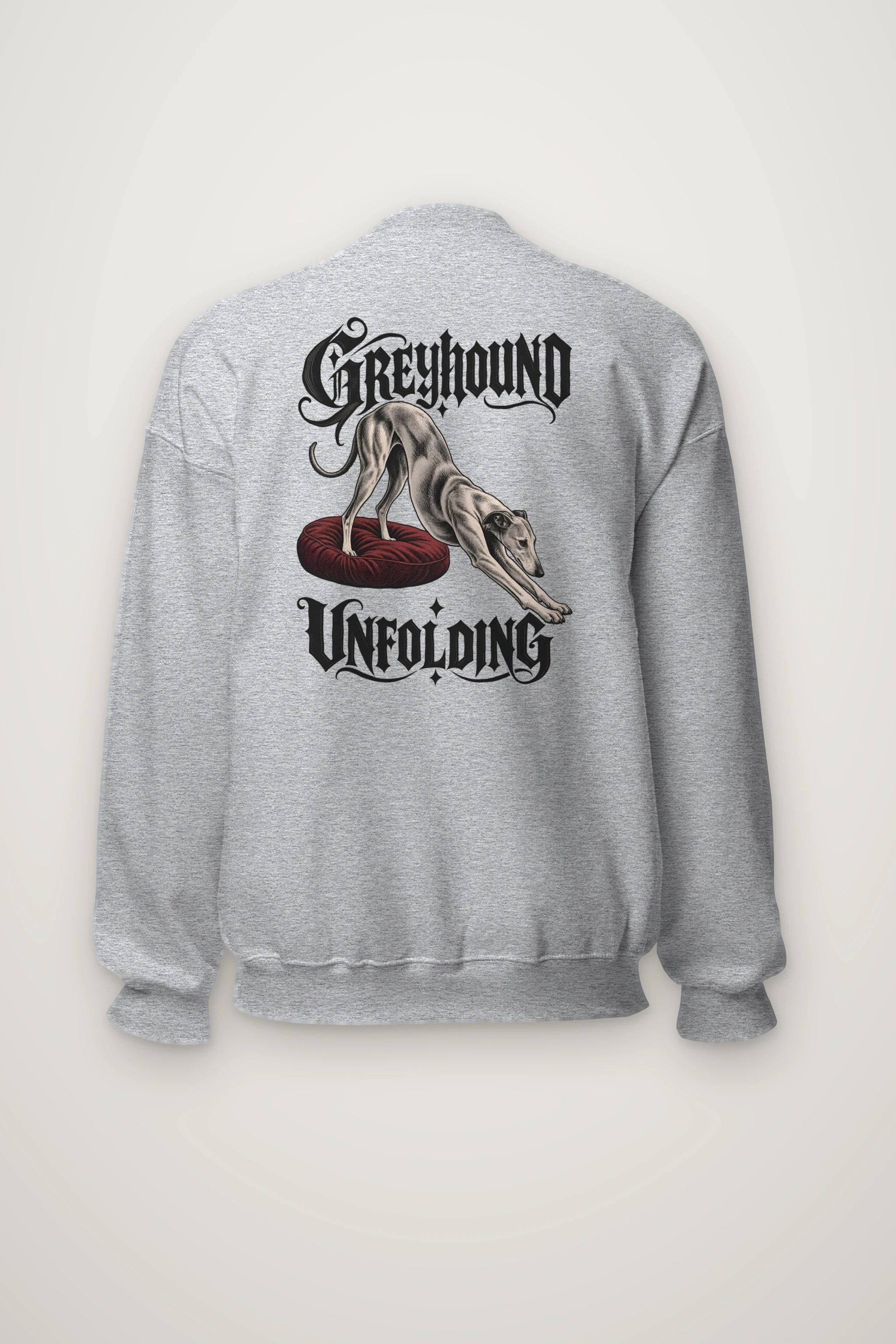 "Greyhound Unfolding" Heavy Blend Unisex Crewneck Sweatshirt