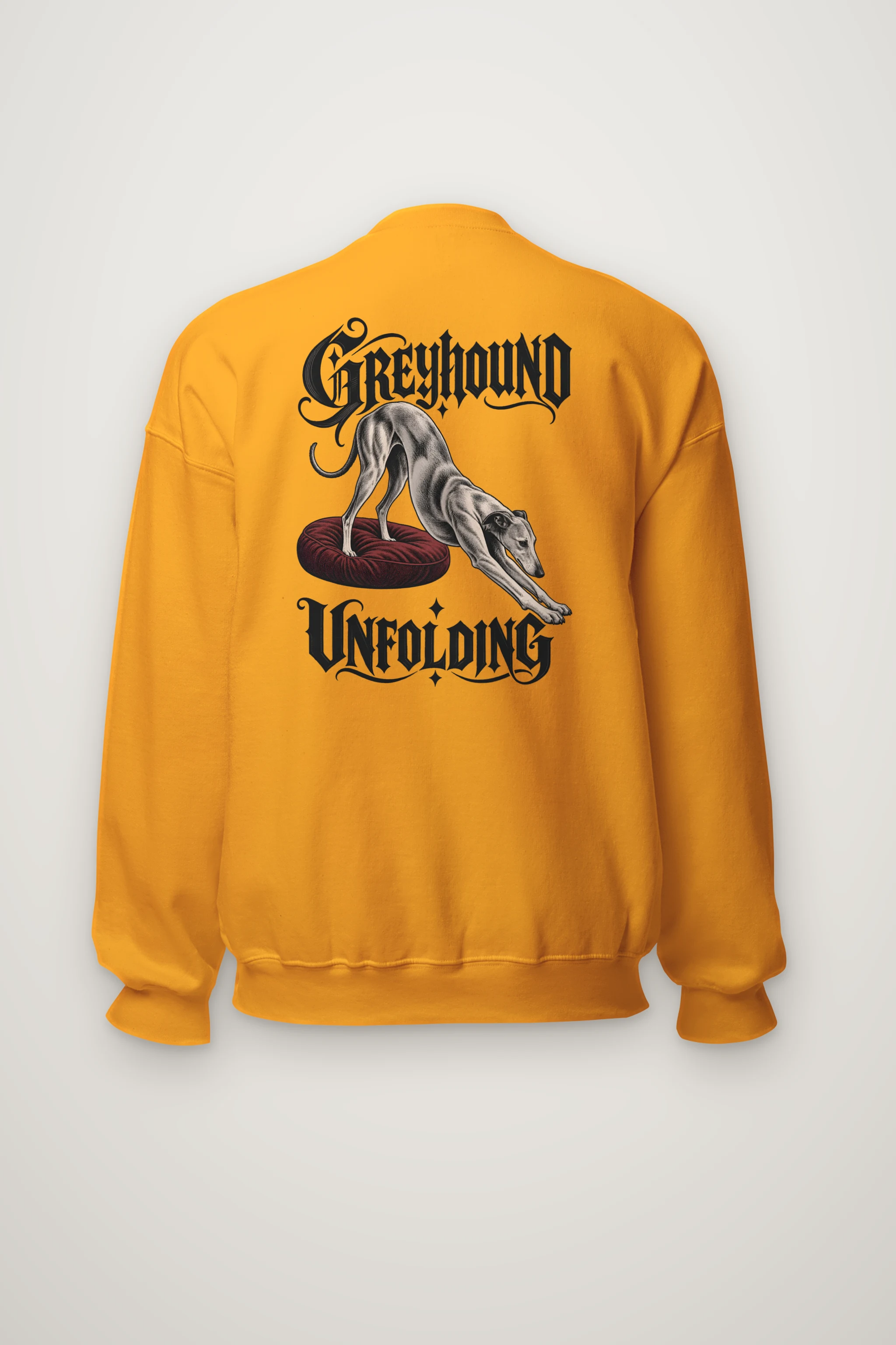 "Greyhound Unfolding" Heavy Blend Unisex Crewneck Sweatshirt