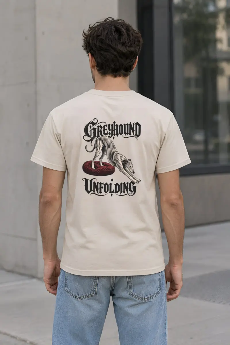 "Greyhound Unfolding" Heavyweight Unisex Crewneck T-shirt