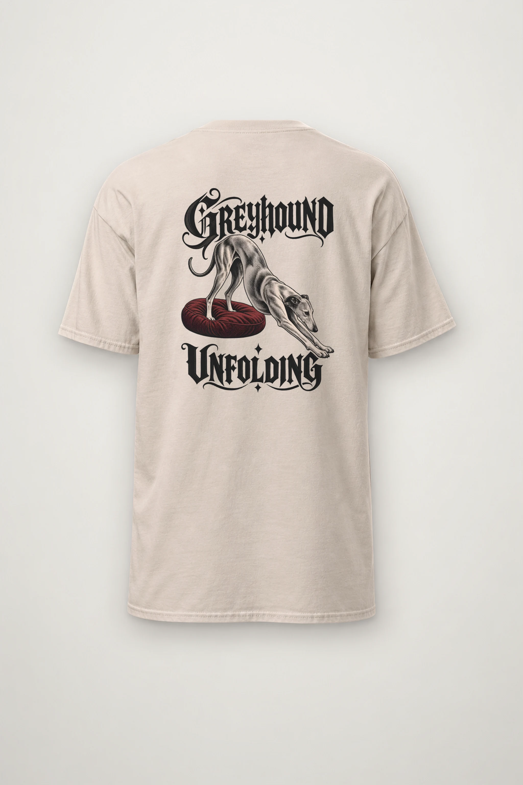 "Greyhound Unfolding" Heavyweight Unisex Crewneck T-shirt