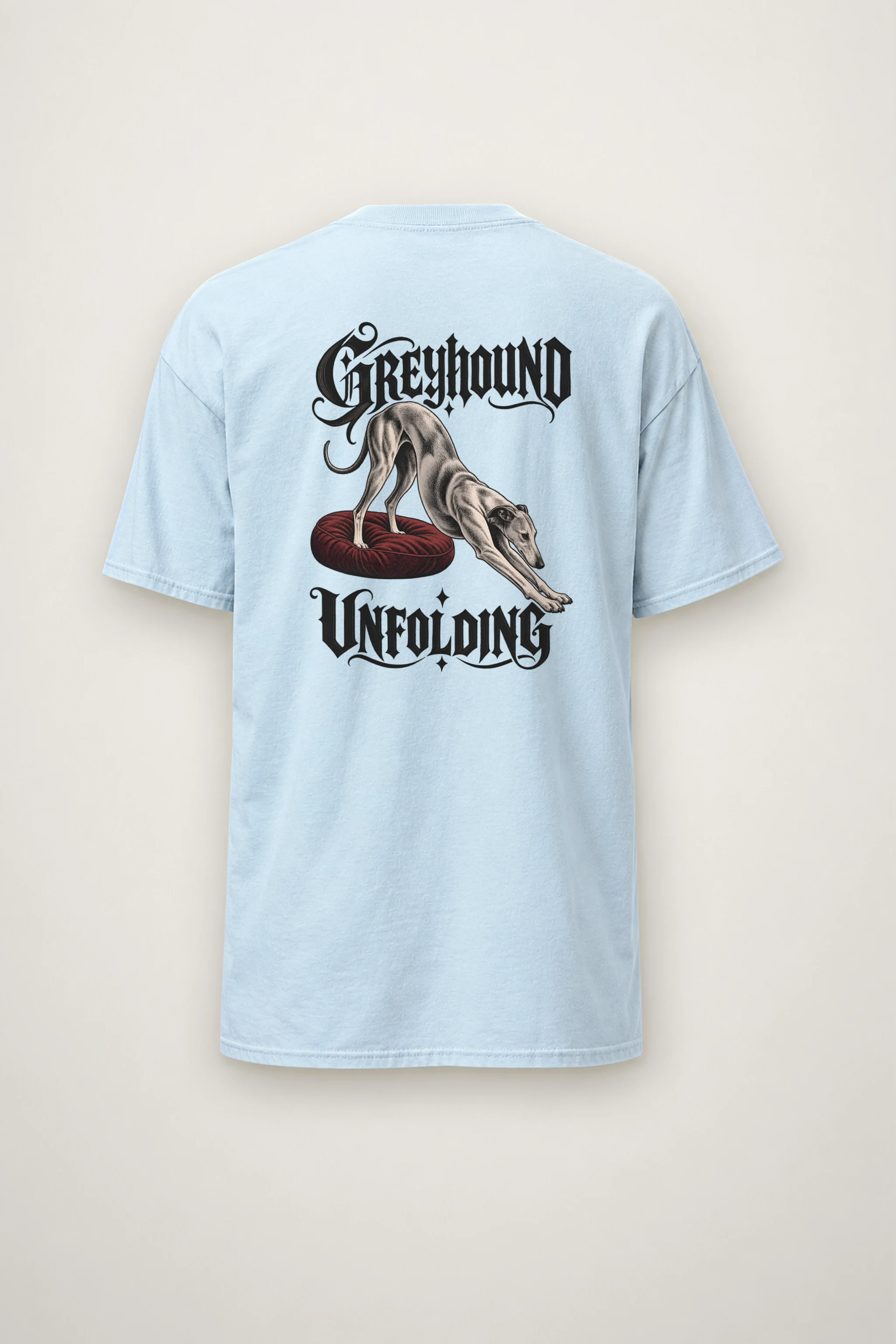 "Greyhound Unfolding" Heavyweight Unisex Crewneck T-shirt